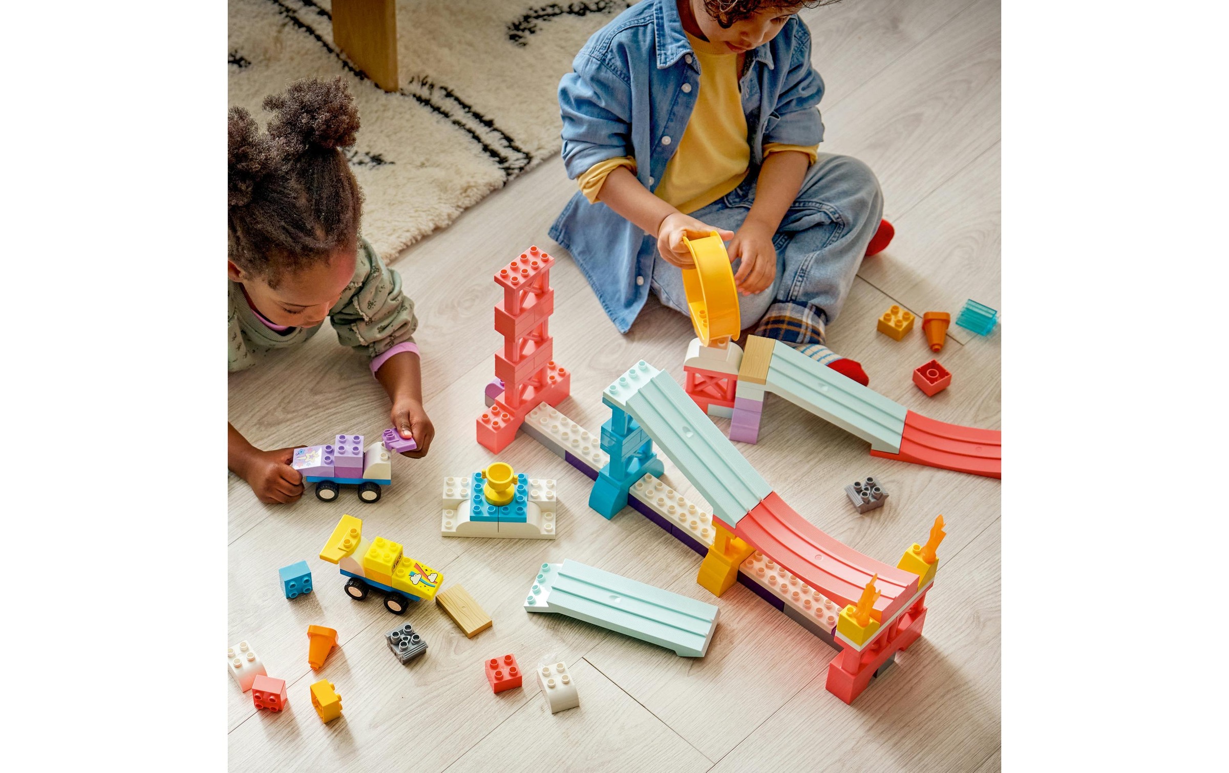 LEGO® Pions de construction »Kreative Sprungschanzen mit kleinen Flitzern 3-in-1-Set (10478)« LEGO DUPLO Town; Fabriqué en Europe