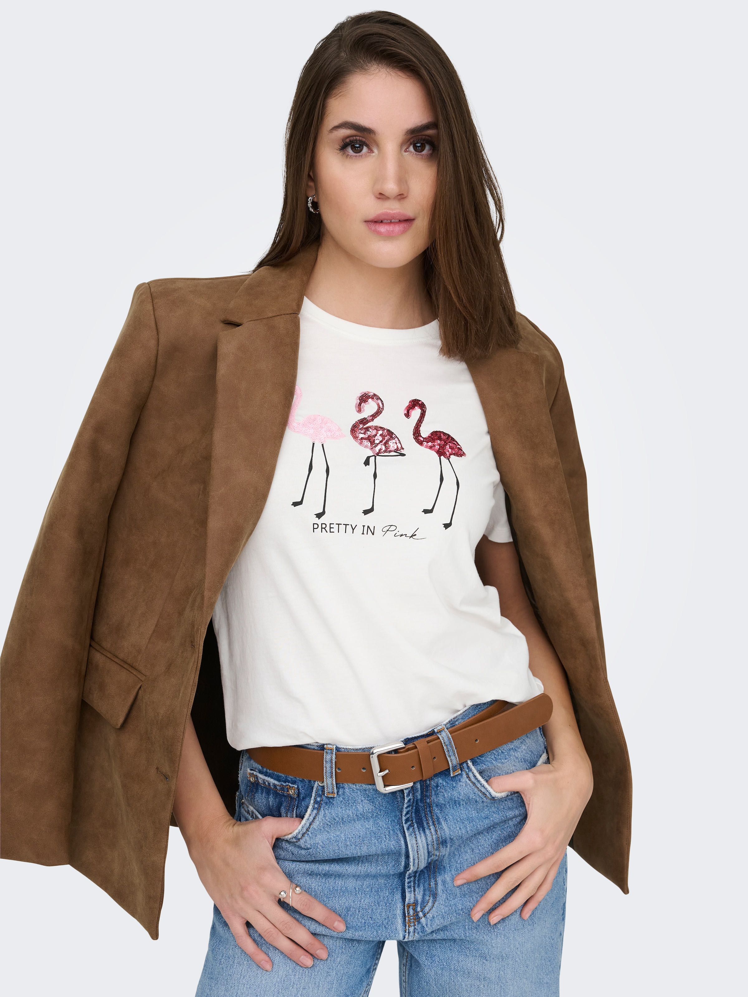 ONLY T-shirt à manches courtes »ONLKITA S/S TEE JRS NOOS« Baumwolle, regular fit