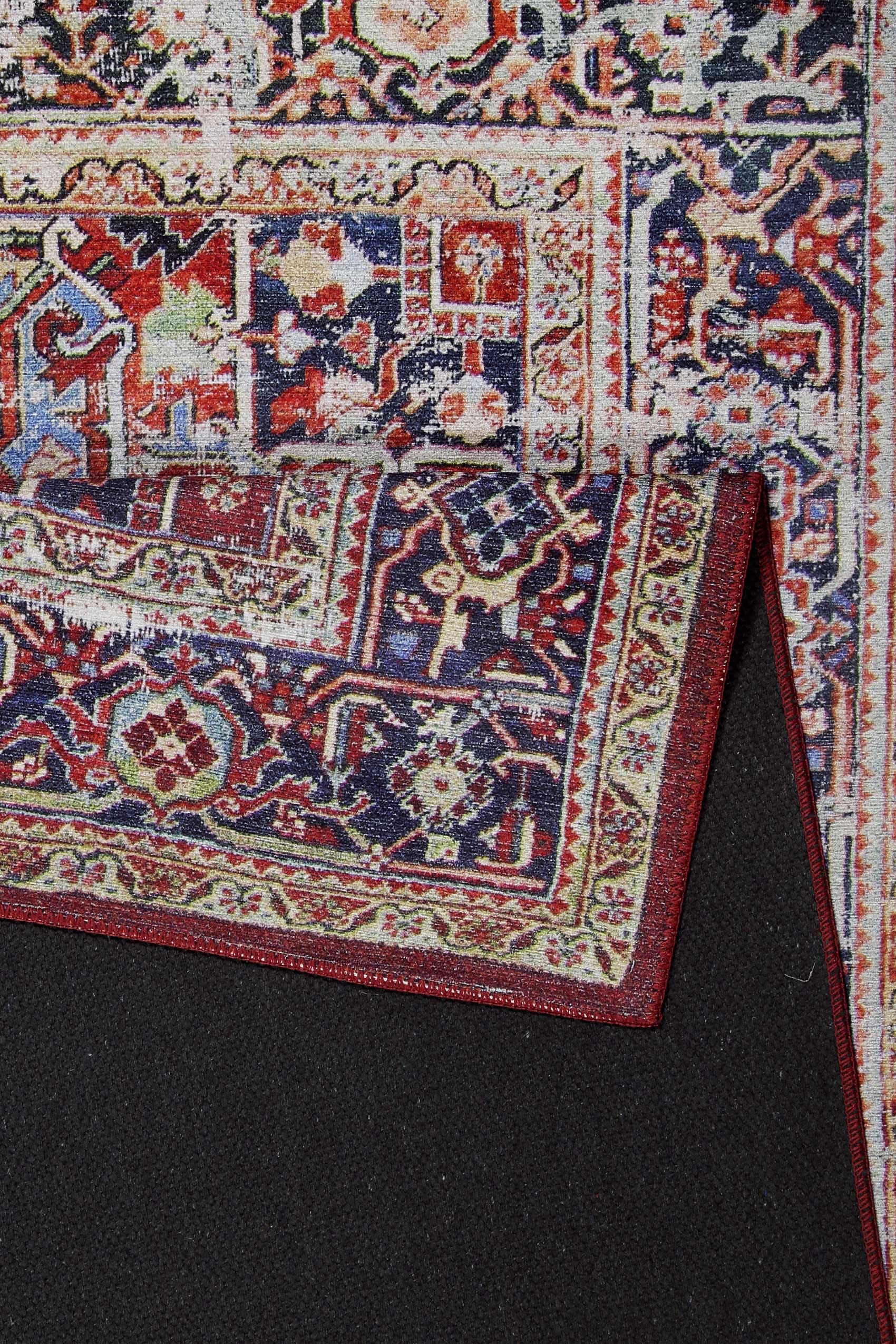 Homie Living Teppich »Como« rechteckig 6 mm Höhe Kurzflor, Vintage, Orient, gewebt, Wohnzimmer, Schlafzimmer, waschbar