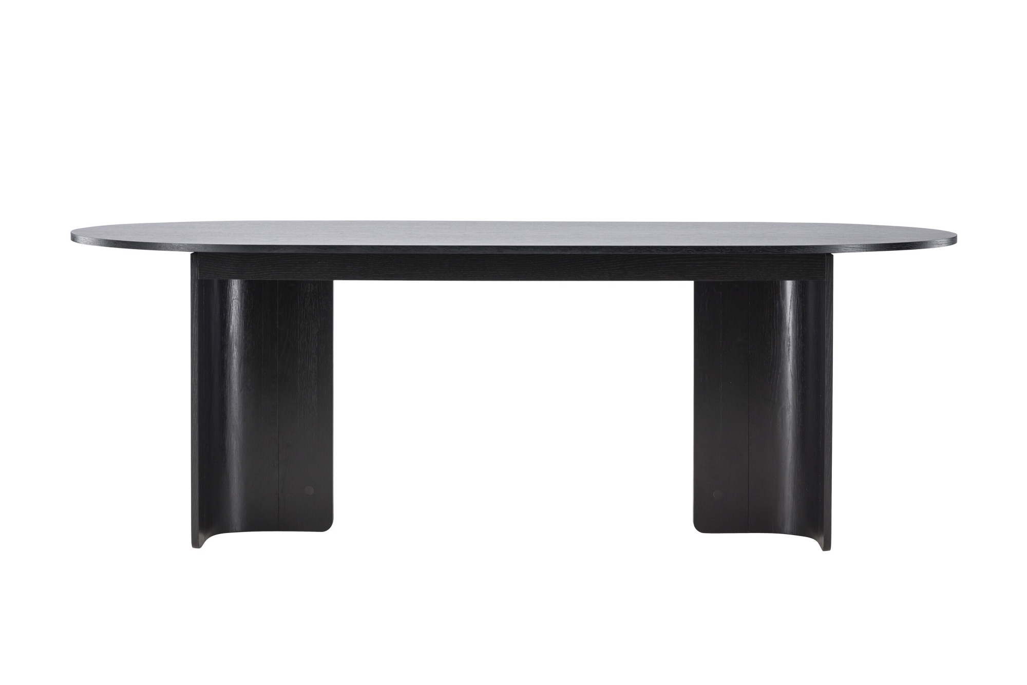 Venture Home Table de salle à manger »Tyresö, ovaler Esstisch in elegantem Schwarz, 220 × 100 cm« table de salle à manger, MDF, claire, facile d'entretien