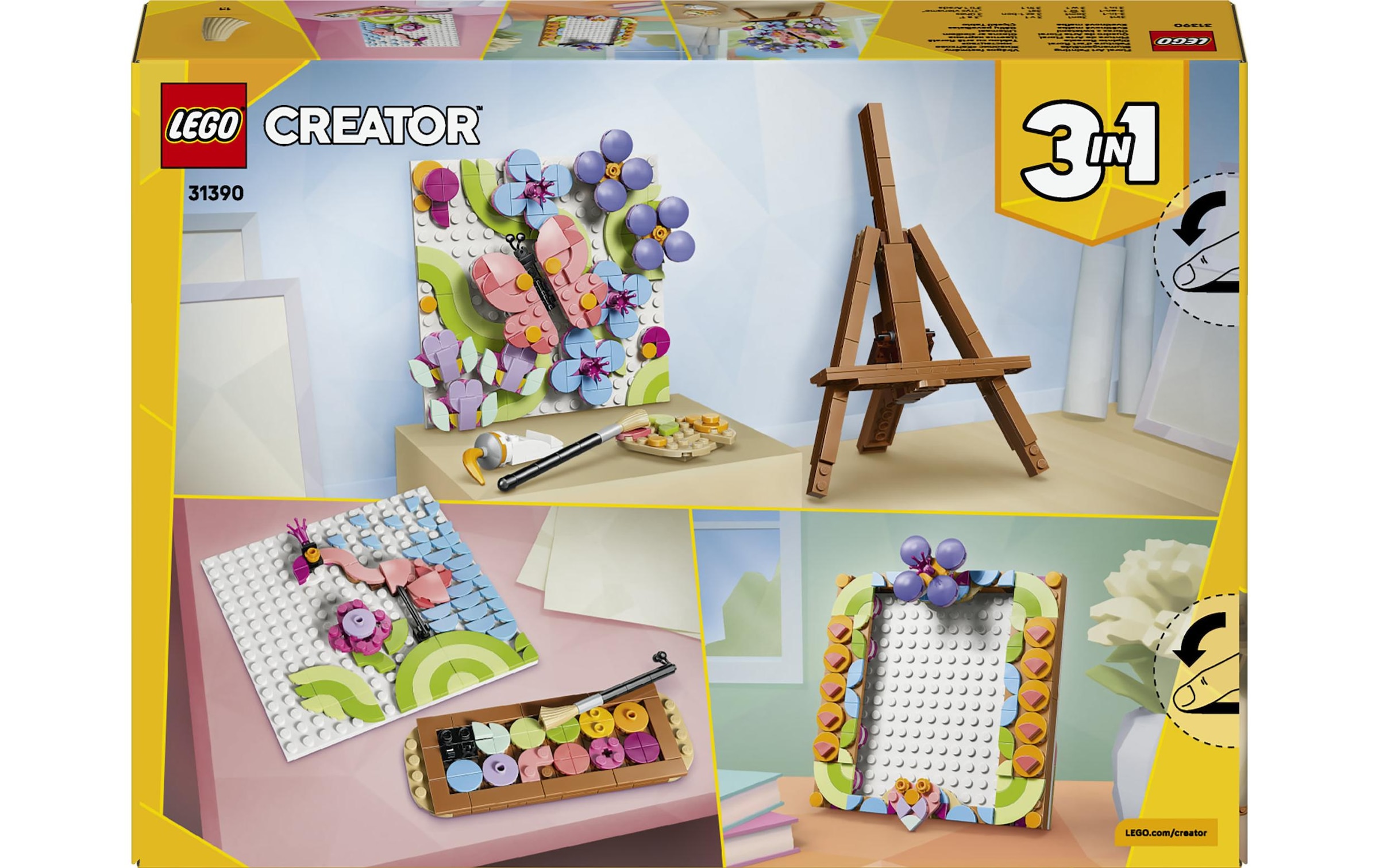 LEGO® Pions de construction »Deko-Blumengemälde (31390), LEGO Creator« fabriqué en Europe