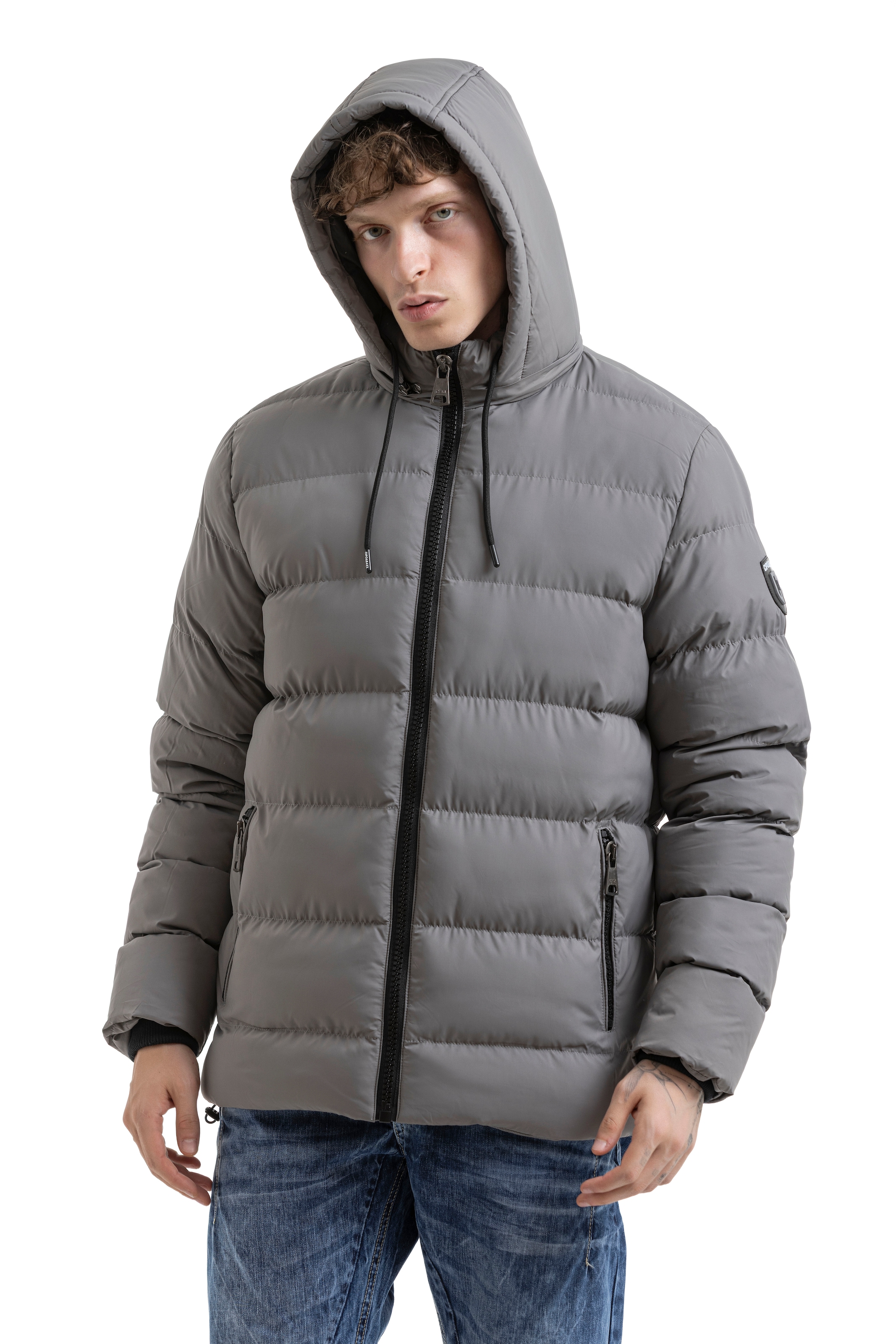 Cipo & Baxx Steppjacke mit Kapuze