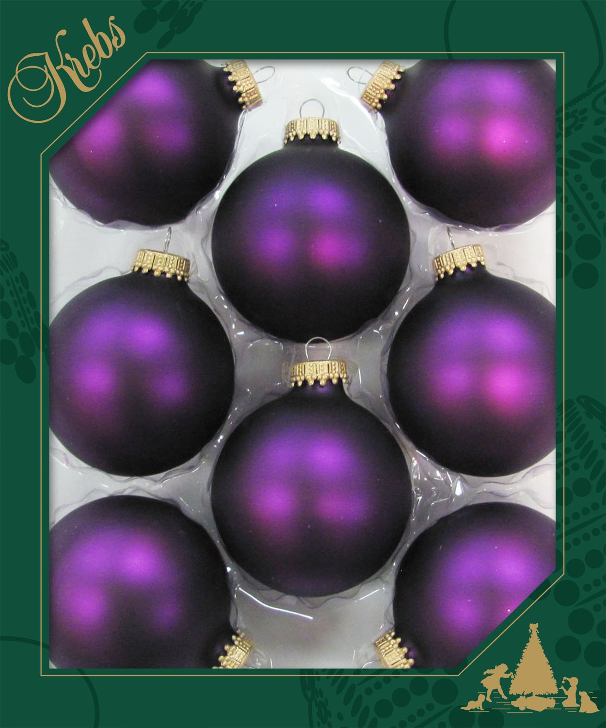 Krebs Glas Lauscha Boule de Noël »CBK83309, Weihnachtsdeko, Christbaumschmuck, Christbaumkugeln Glas«