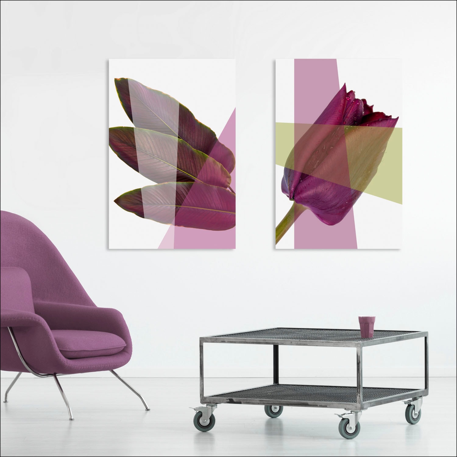 queence Tableau en verre acrylique »Blätter« Art | Feuilles | Images de feuilles | Images de plantes | Plantes impression Fine Art de qualité galerie