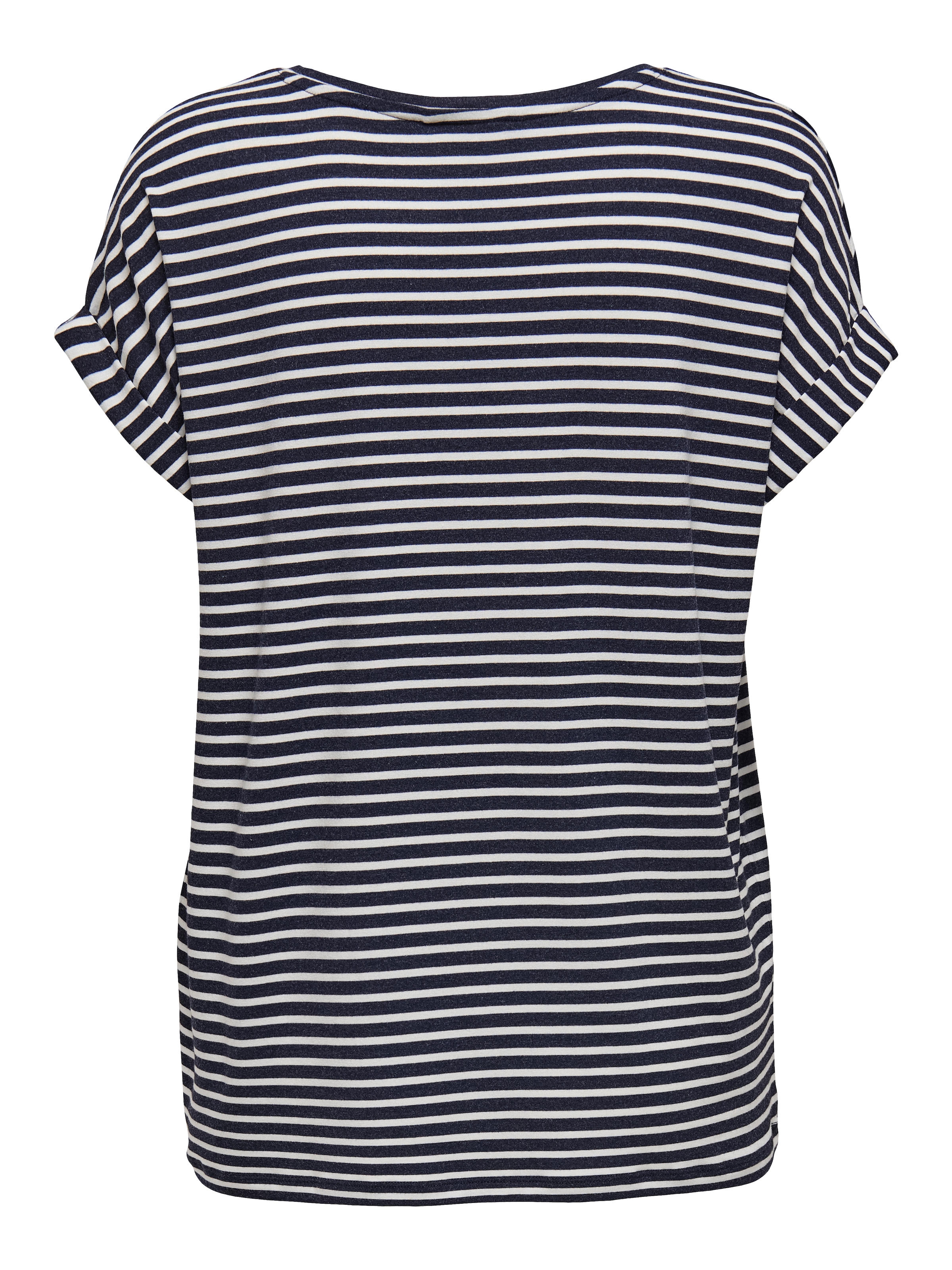 ONLY CARMAKOMA Kurzarmshirt »CARMOSTER STRIPE S/S O-NECK TOP JRS NOOS«