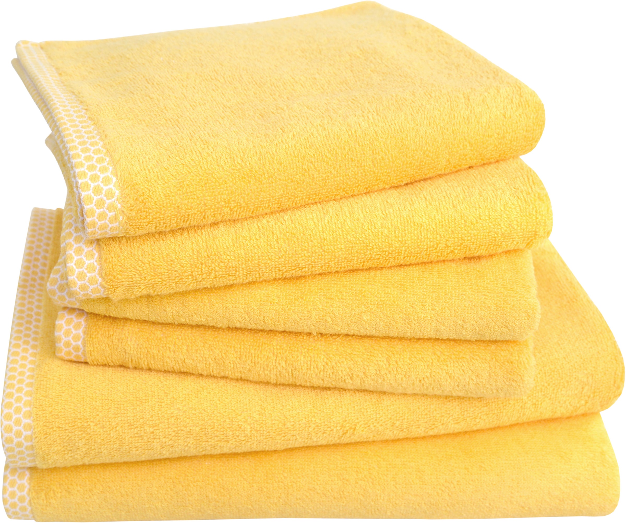 Dyckhoff Handtuch Set »Pure Natural Uni« Set 6 Frottier BIO Baumwolle, GOTS