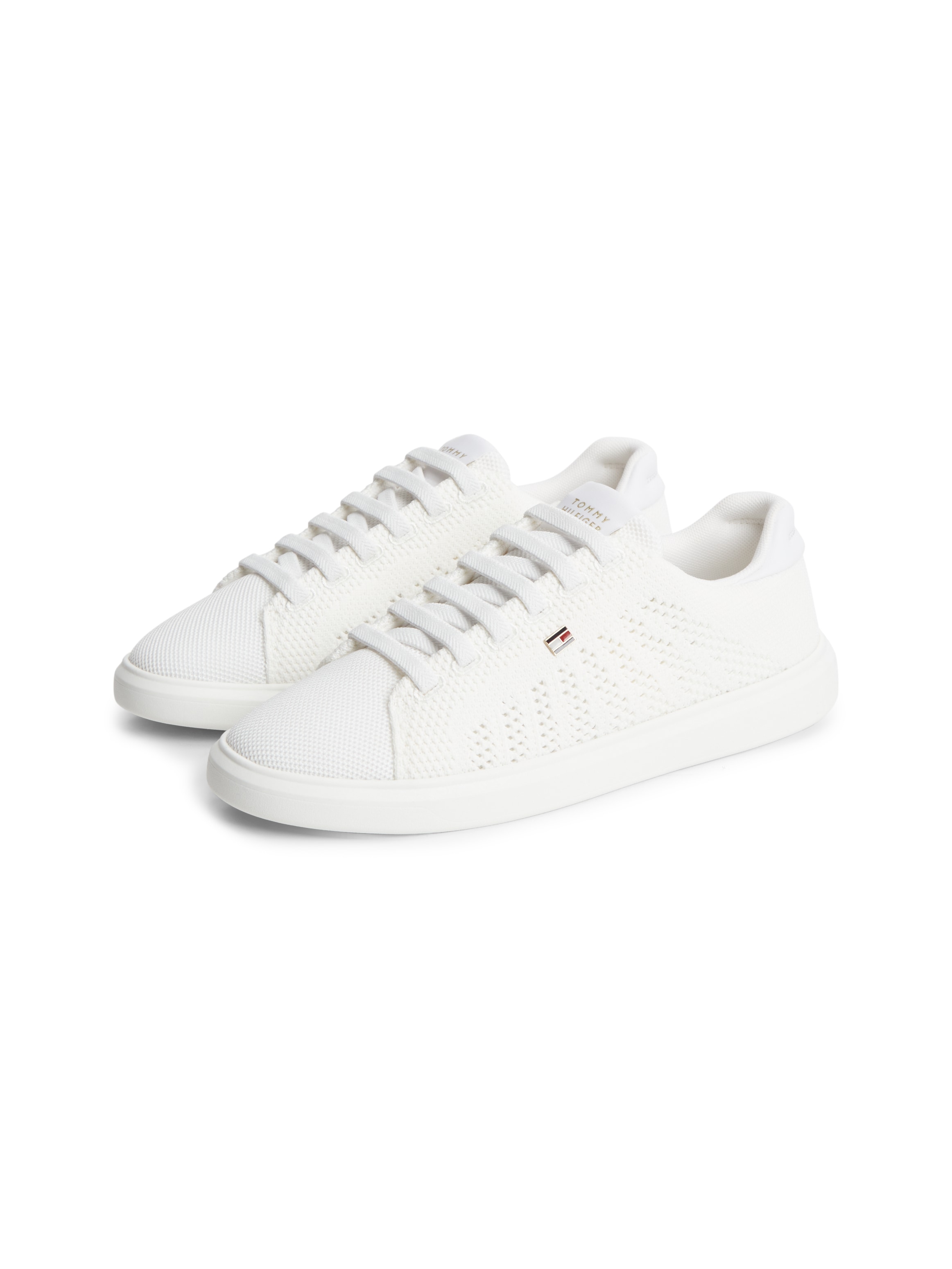 Tommy Hilfiger Sneaker »TH ICON LIGHT KNIT SNEAKER«  Freizeitschuh, Halbschuh, Schnürschuh in sommerlicher Strick-Optik