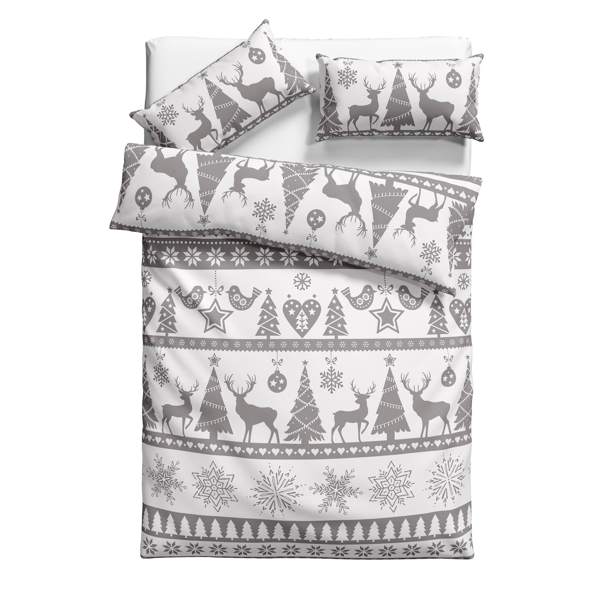 my home Bettwäsche »Sindbad in Gr. 135x200 oder 155x220 cm, ideal für Weihnachten« 2 tlg. Weihnachtsbettwäsche, Winter