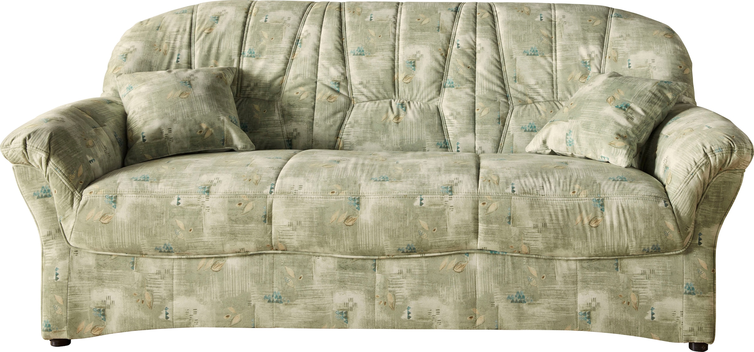 DOMO collection 3-Sitzer »Bahia Couch, B/T: 200/92 cm, belastbar bis 140kg/ Sitz, mit Federkern« Microfaser, natur