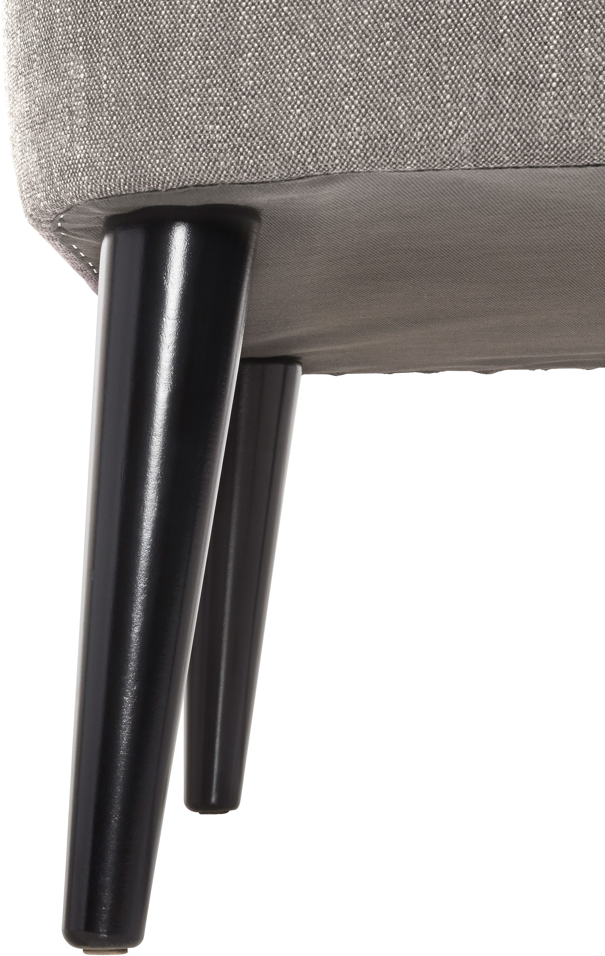 ATLANTIC home collection Cocktailsessel »Jan« mit Wellenunterfederung, Massivholzfüsse