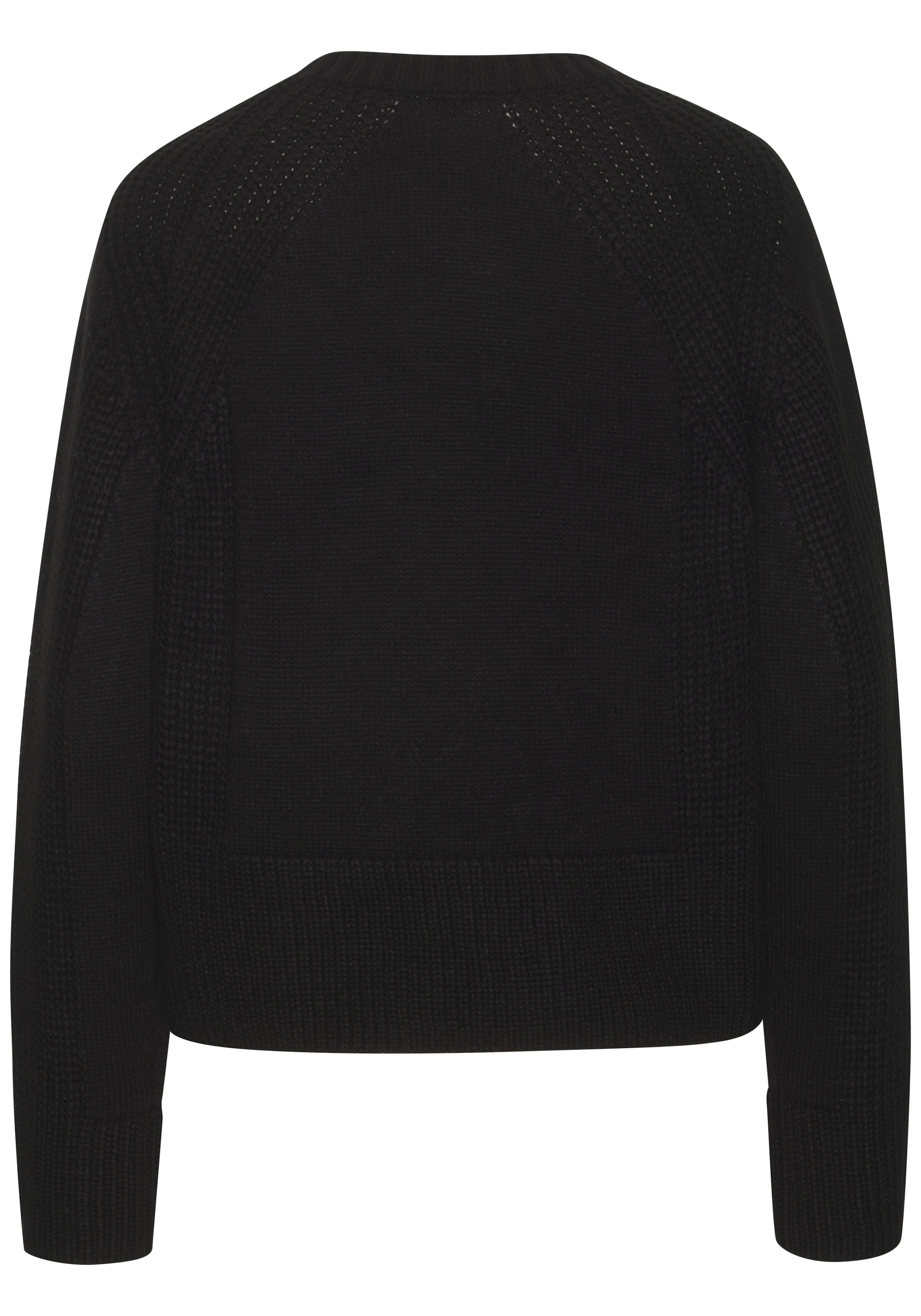 LASCANA Pull en tricot mit Grobstrick-Details, Damen Pullover mit Rundhals