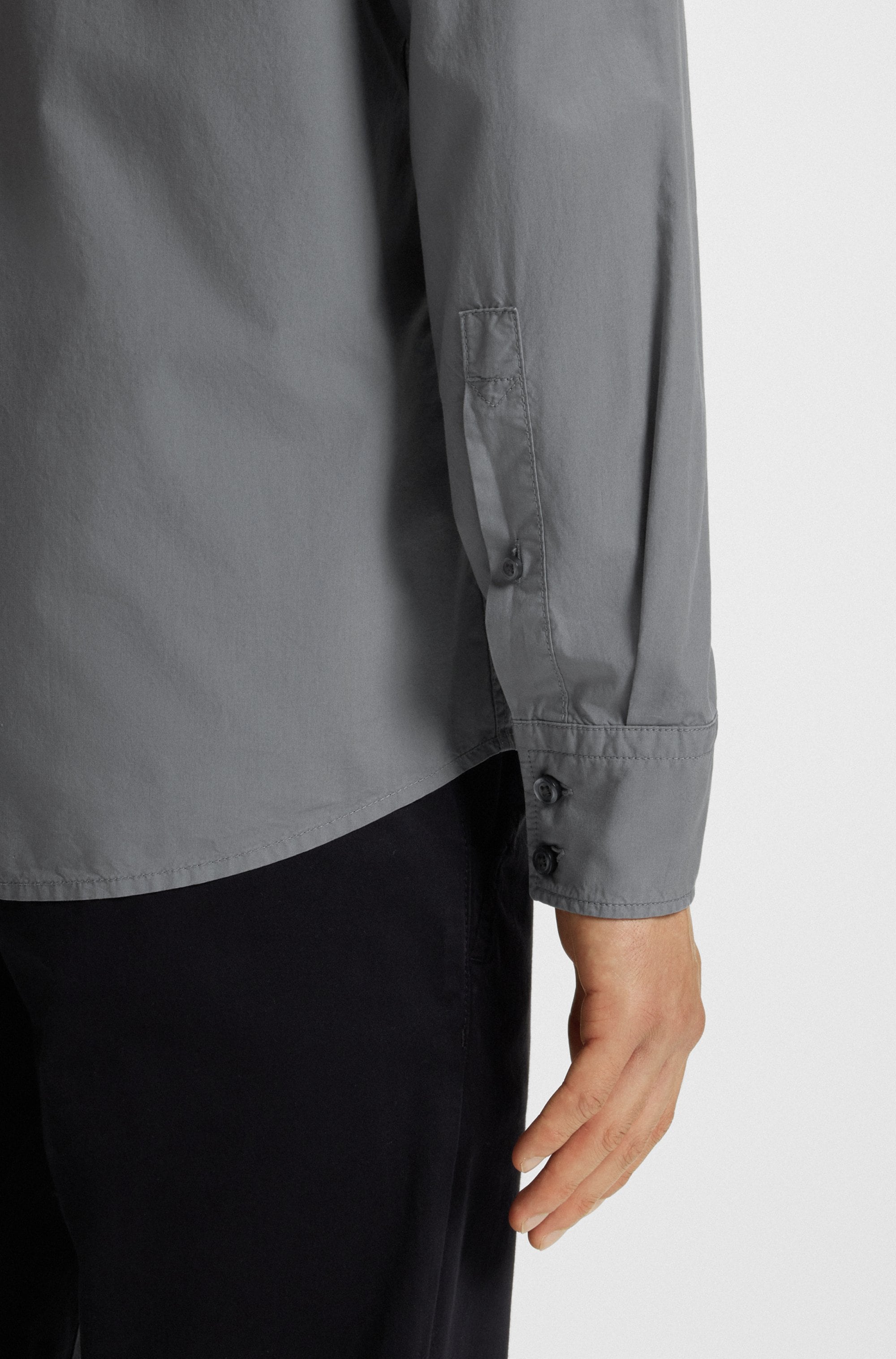 BOSS ORANGE Chemise à manches longues »Relegant« mit BOSS Stickerei