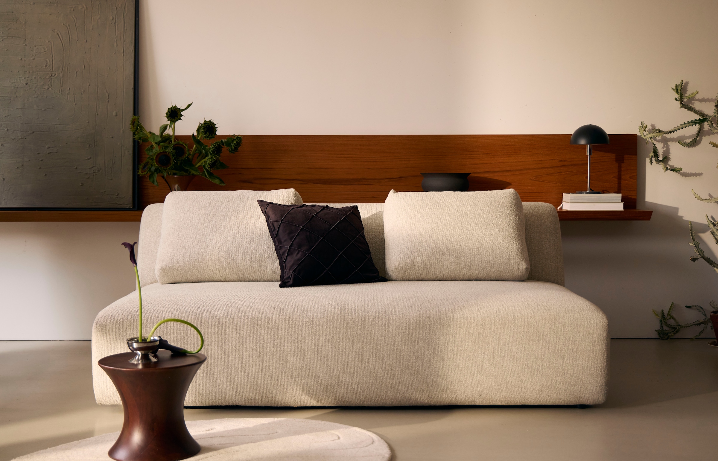 LeGer Home by Lena Gercke Tapis en laine »Zarrah, mit Wellendesign, besondere Form, organisch« ovale 14 mm Höhe Laine pure, moderne, scandinave, chambre à coucher, salon, salle à manger