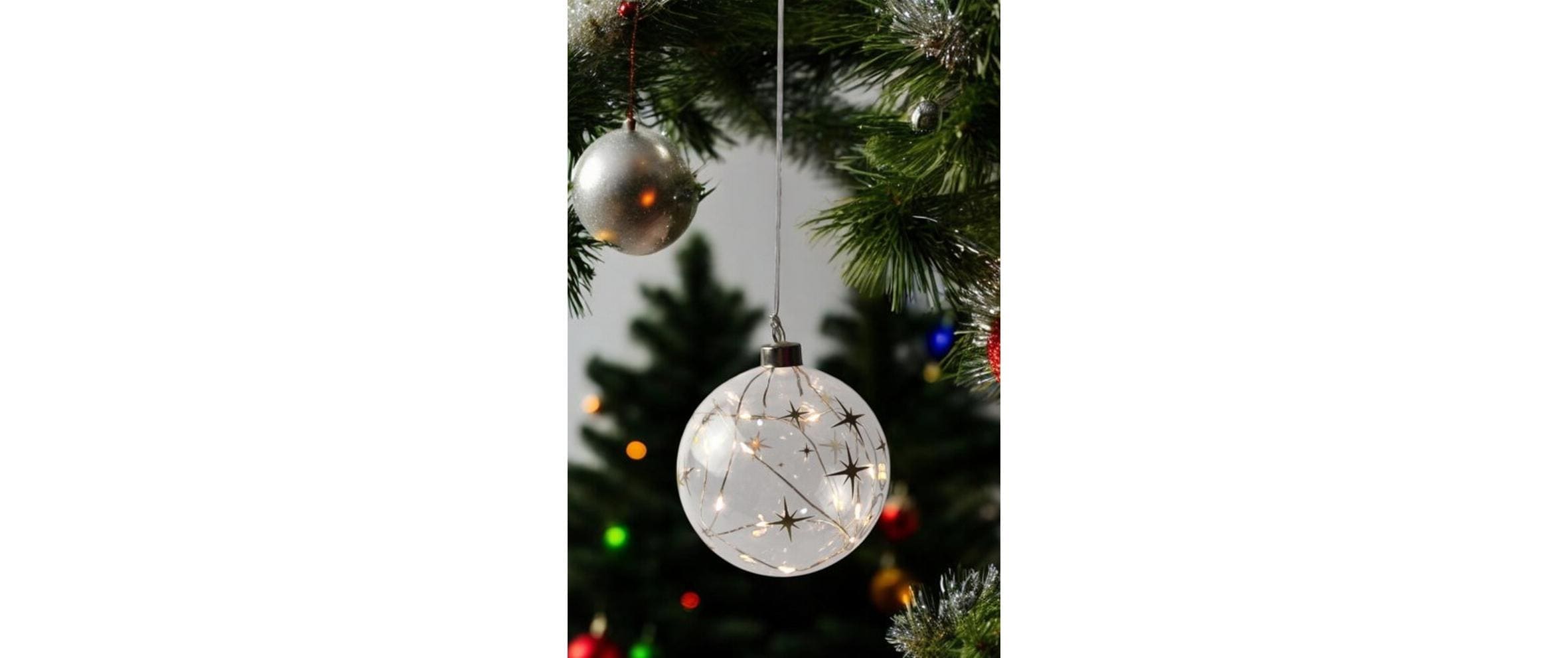   Boule de Noël »Dameco Glas Kugel mit Sternen«