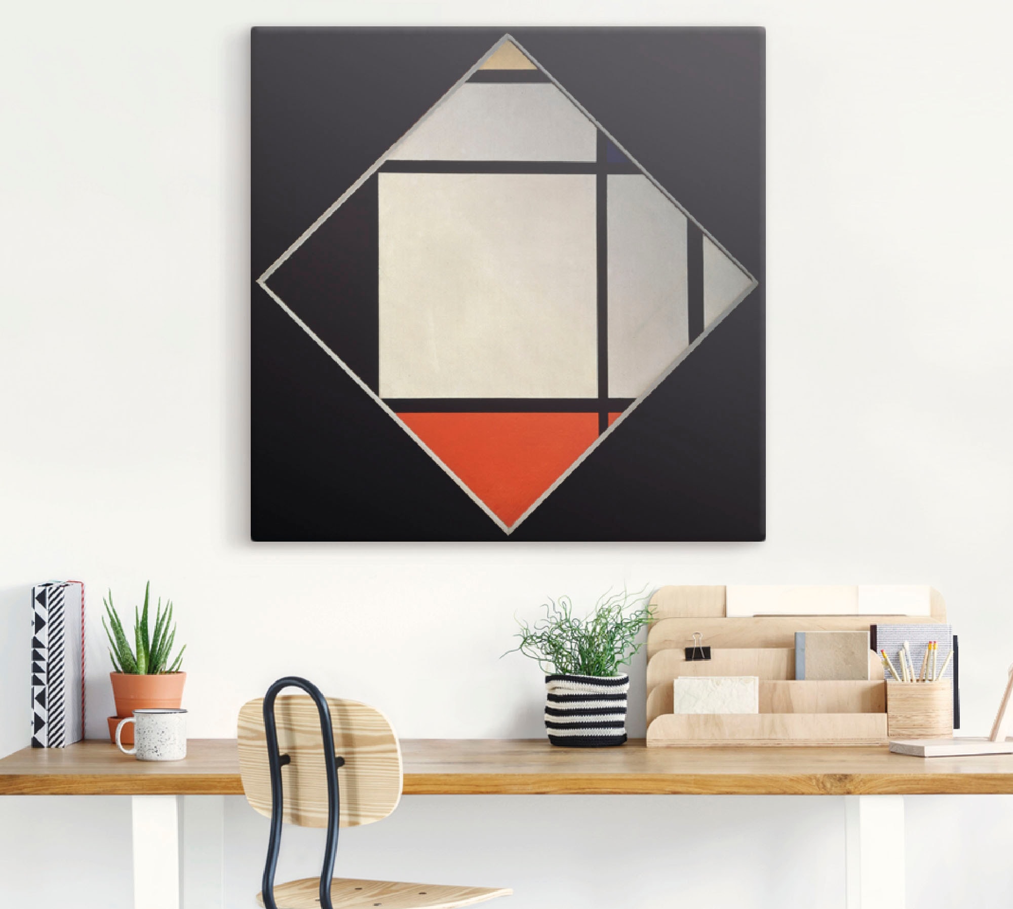 Artland Tableau sur toile »Rhombus II.« 1 cuis tlg. auf Holzrahmen gespannt