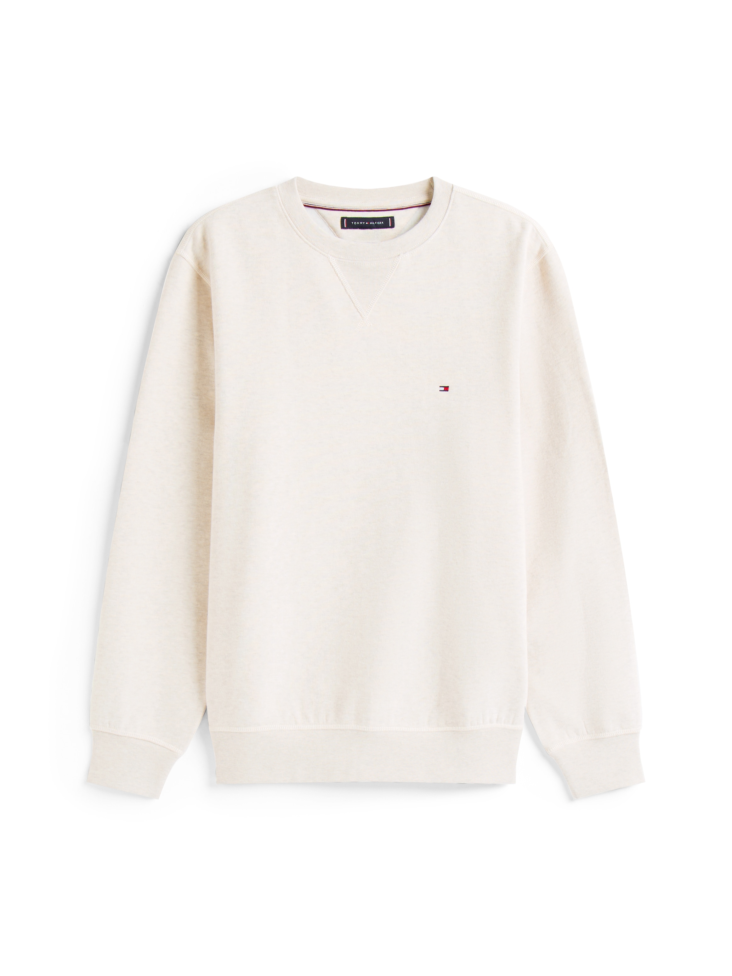 Tommy Hilfiger Sweatshirt »ESS SEASONAL FLEECE CREWNECK mit Rundhals und Stickerei« unifarben, casual, regular fit, Baumwollmix, Rundhals