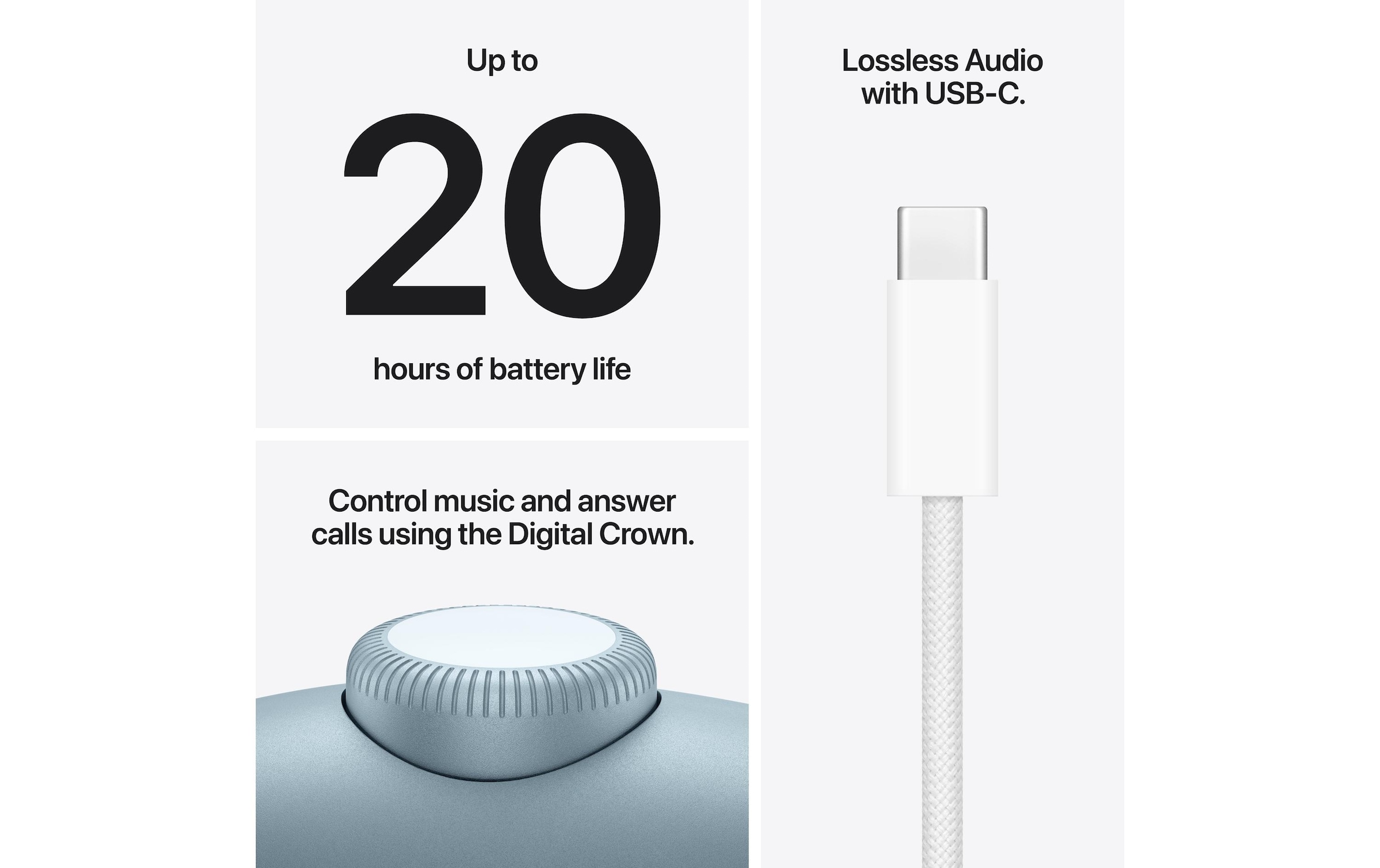 Apple Casque supra-auriculaire »AirPods Max 2« commande vocale | compatible avec Siri | réduction du bruit