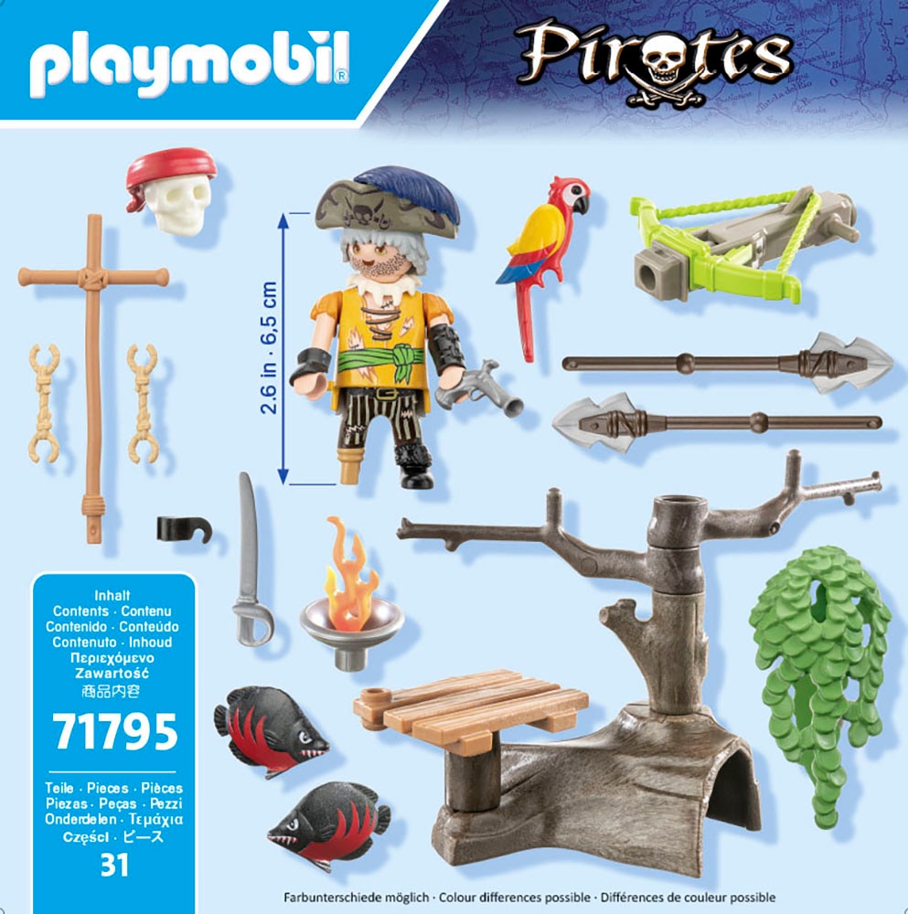 Playmobil® Konstruktions-Spielset »Pirat mit Balliste (71795), Playmobil Pirates«