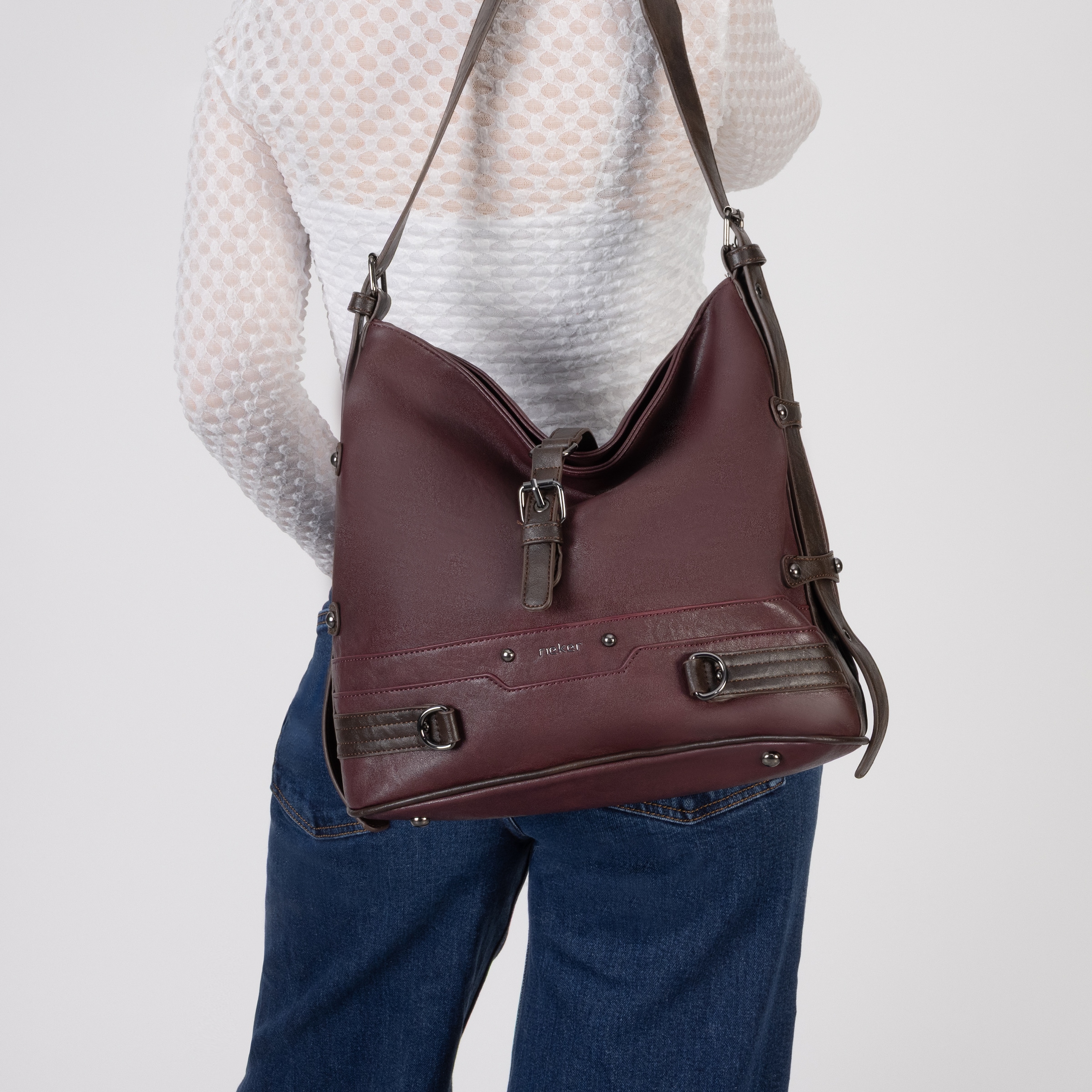 Rieker Sac à bandoulière Sac seau pour femme, sac à bandoulière, sac à poignée