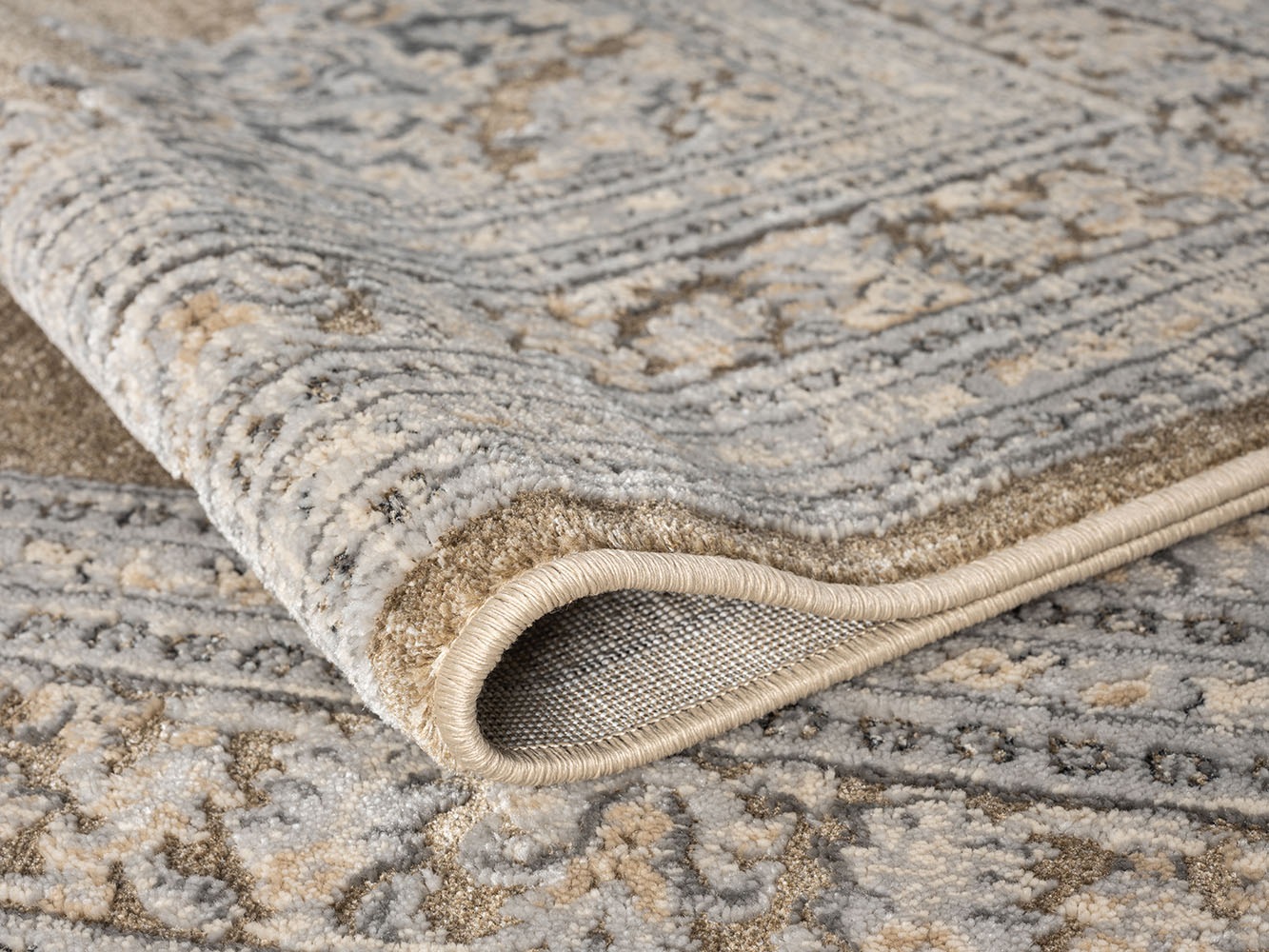 GOODproduct Tapis »Banli, Vintage-Look, Orient-Optik« Rectangulaire 9 mm Höhe dezenter Glanz, Schrumpf-Garn-Effekt, Wohnzimmer, Schlafzimmer