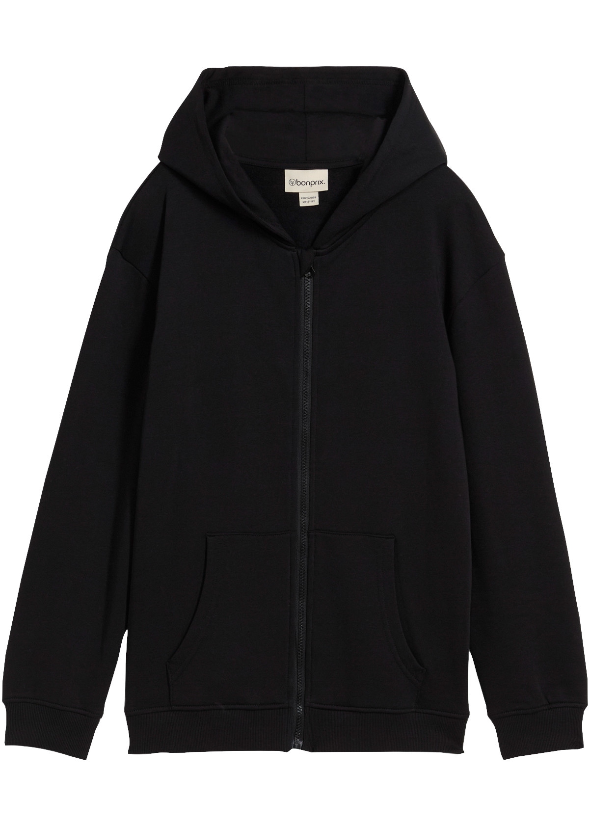 bonprix Sweat à capuche für Mädchen, aus Baumwolle, Regular Fit, im Casual-Stil