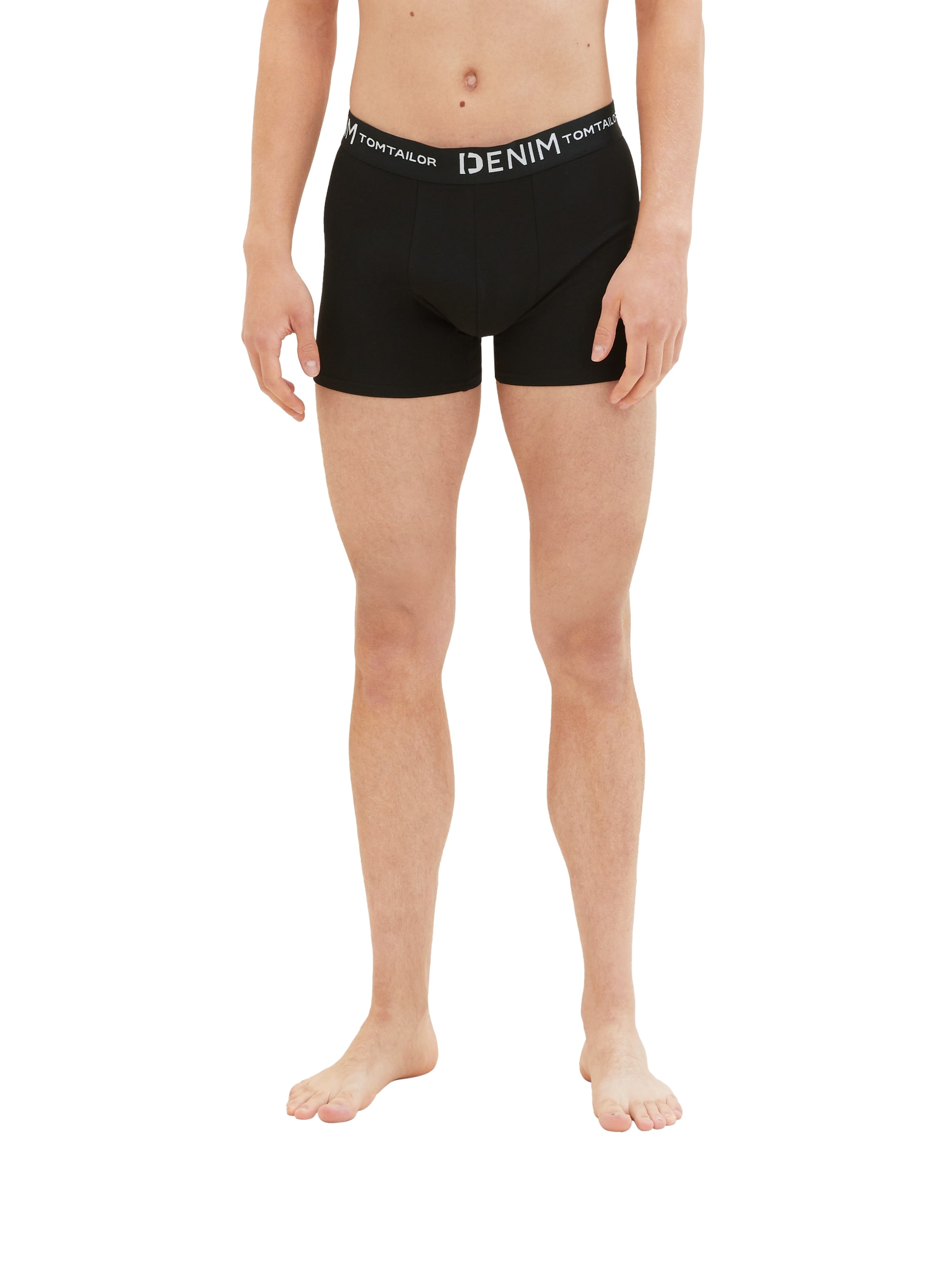 TOM TAILOR Denim Boxers Packung, 3 cuis mit Logo-Stretchbund