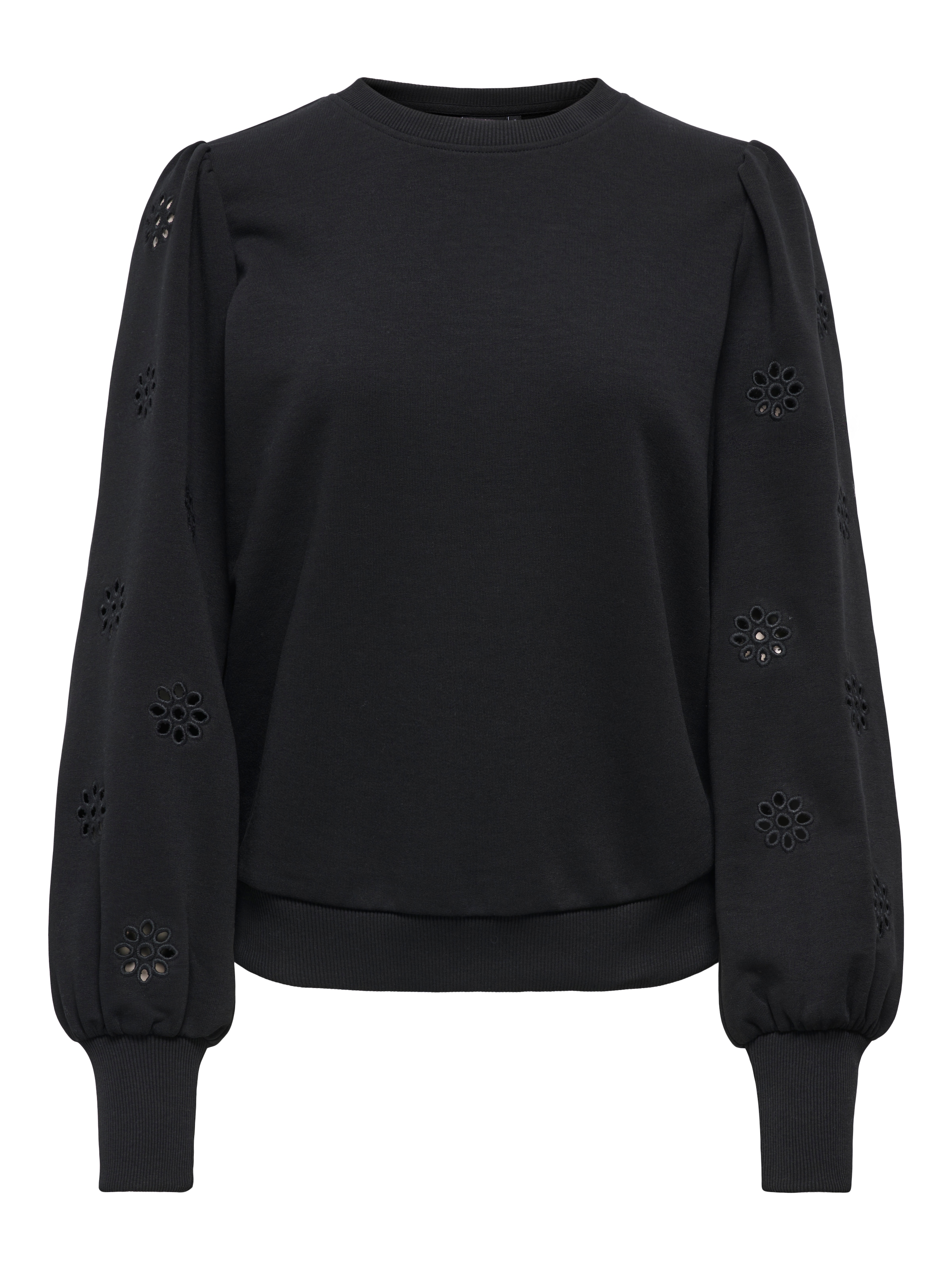 ONLY Sweatshirt »ONLFEMME L/S PUFF EMBROIDERY UB SWT«, mit Puffärmeln mit wunderschöner Lochstickerei
