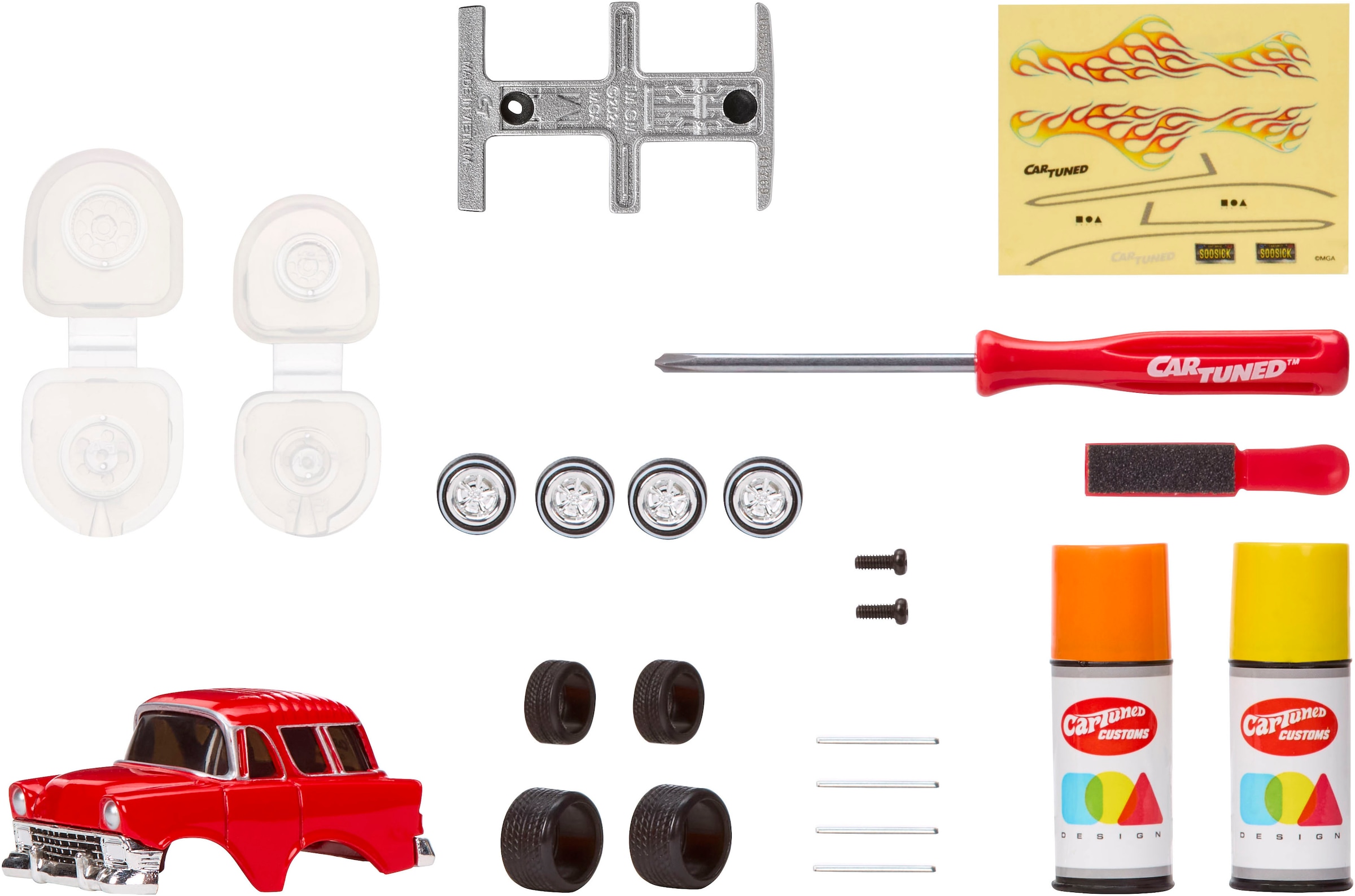 CARTUNED Kit de modèles réduits »CarTuned, Custom Model Kit - 1956 Chevy Nomad« 1:24