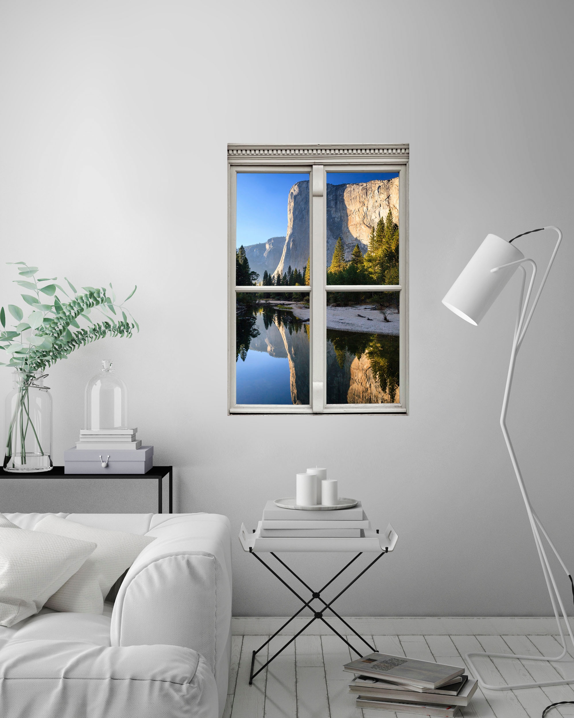 queence Wandsticker »Felswand« Wandsticker, Wandbild, selbstklebend, 3D, Fenster