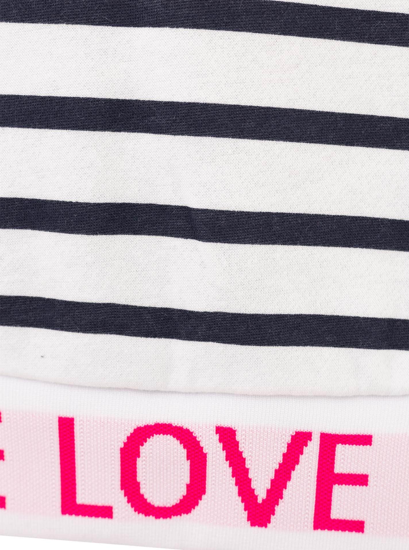 Zwillingsherz Sweat-shirt »"Love Love Love"«, rayé, col rond, poignets élastiques avec inscription Love

