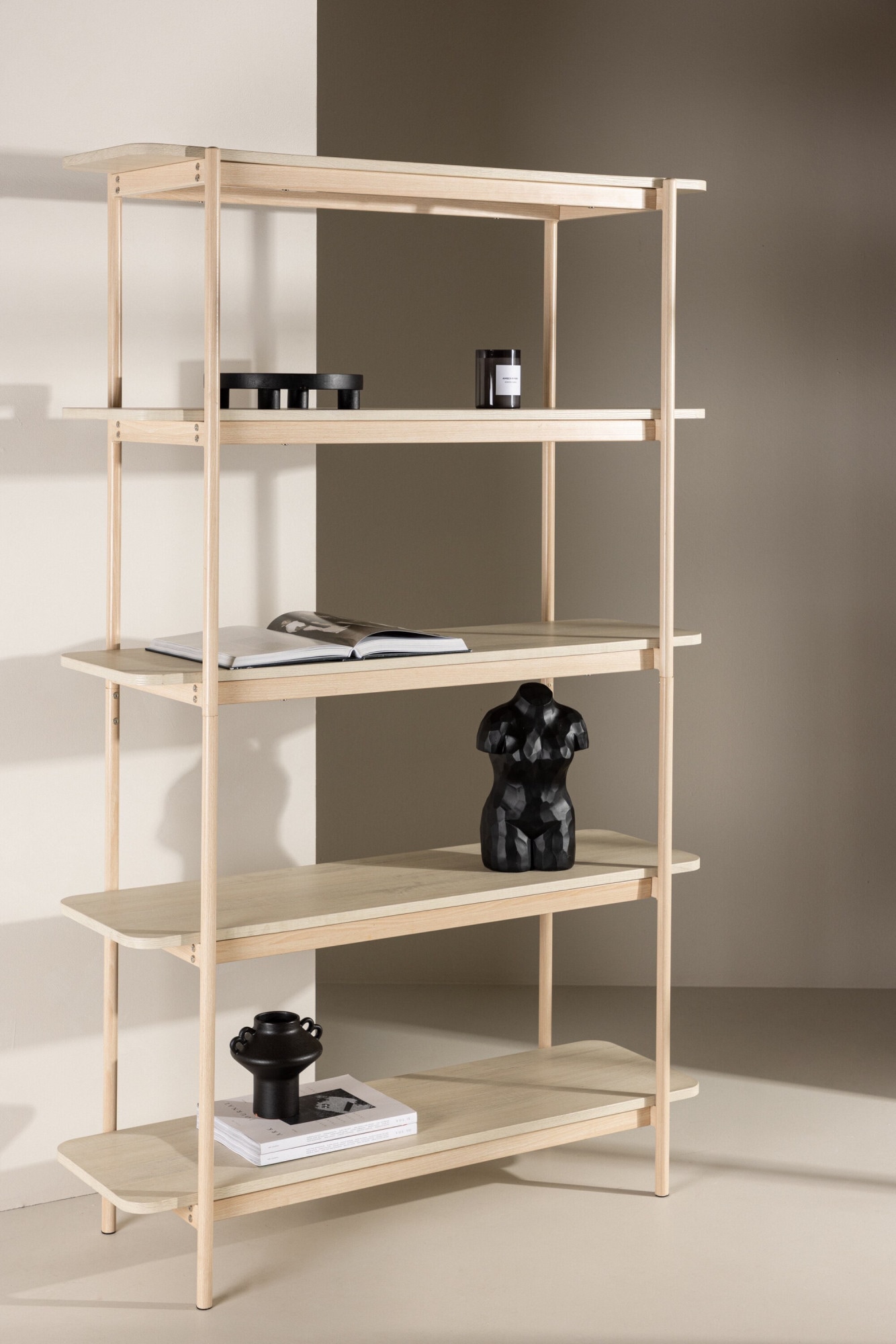 Venture Home Étagère de rangement »Heim, schlankes Standregal mit Stahlrahmen, Höhe 190 cm« Ablageregal, MDF, Stahlrahmen, FSC-zertifiziert