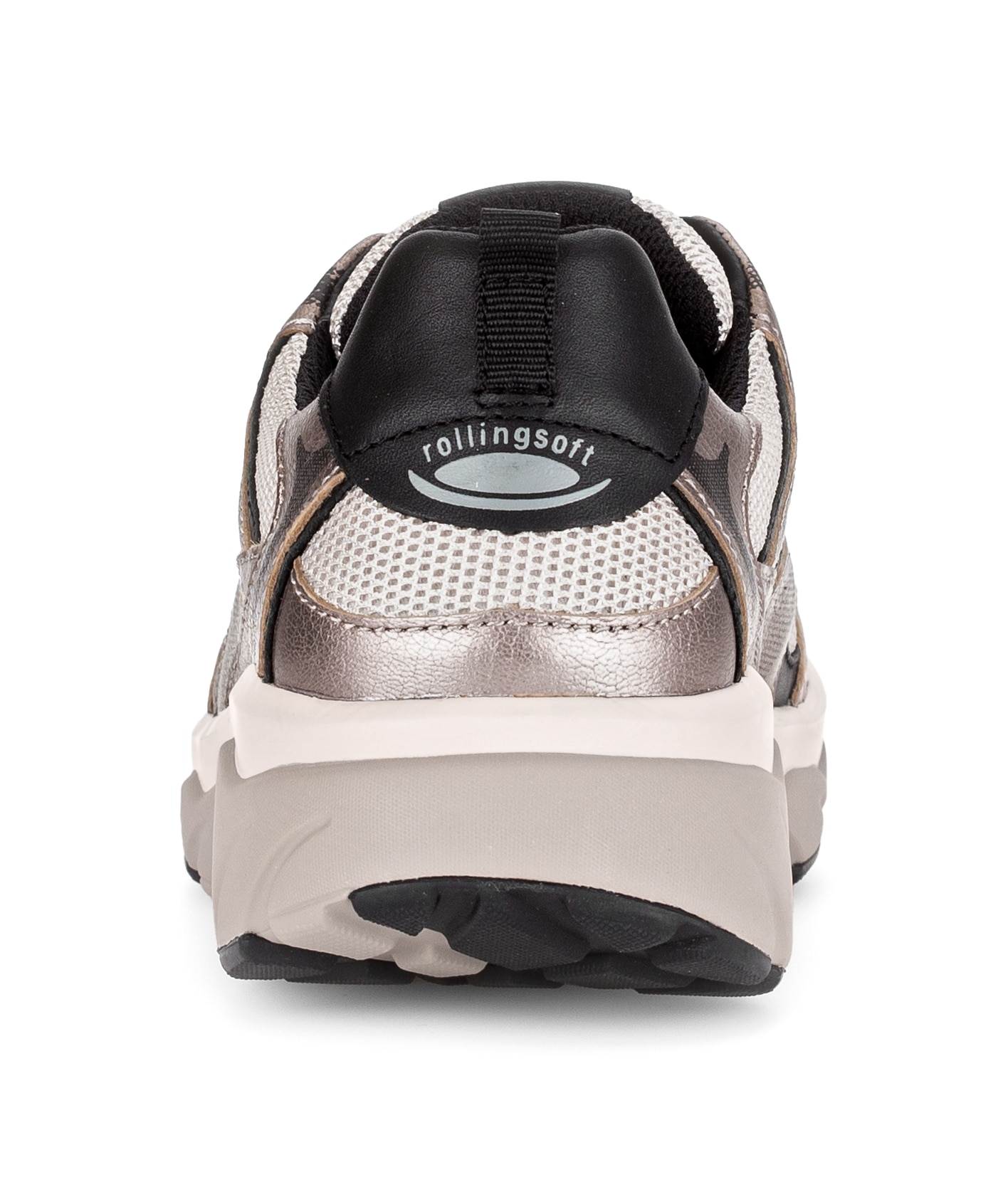 rollingsoft Baskets compensées  chaussure de loisir, chaussure basse, chaussure à lacets avec semelle intérieure amovible
