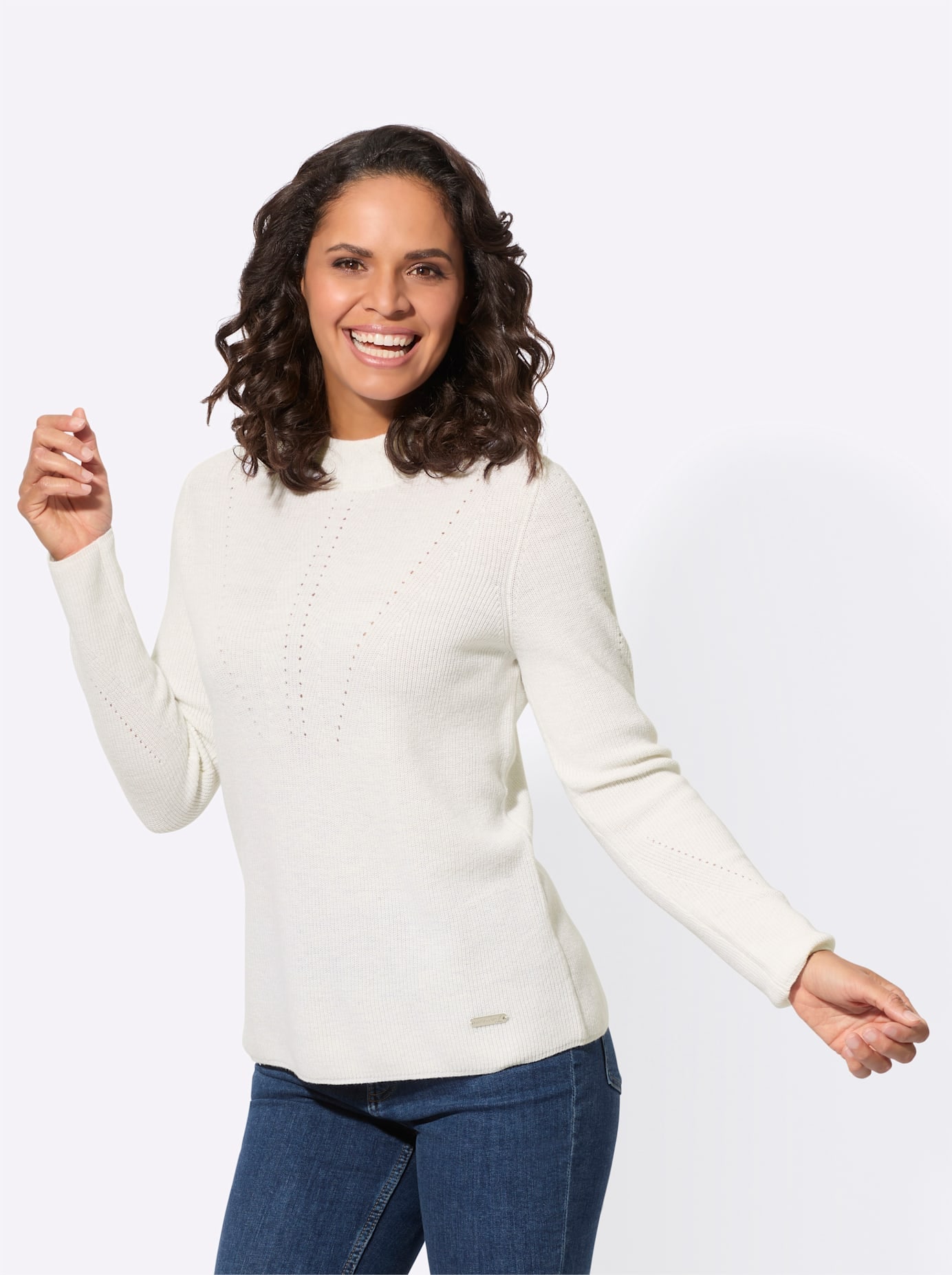 Casual Looks Pull à col montant »Stehkragen-Pullover«