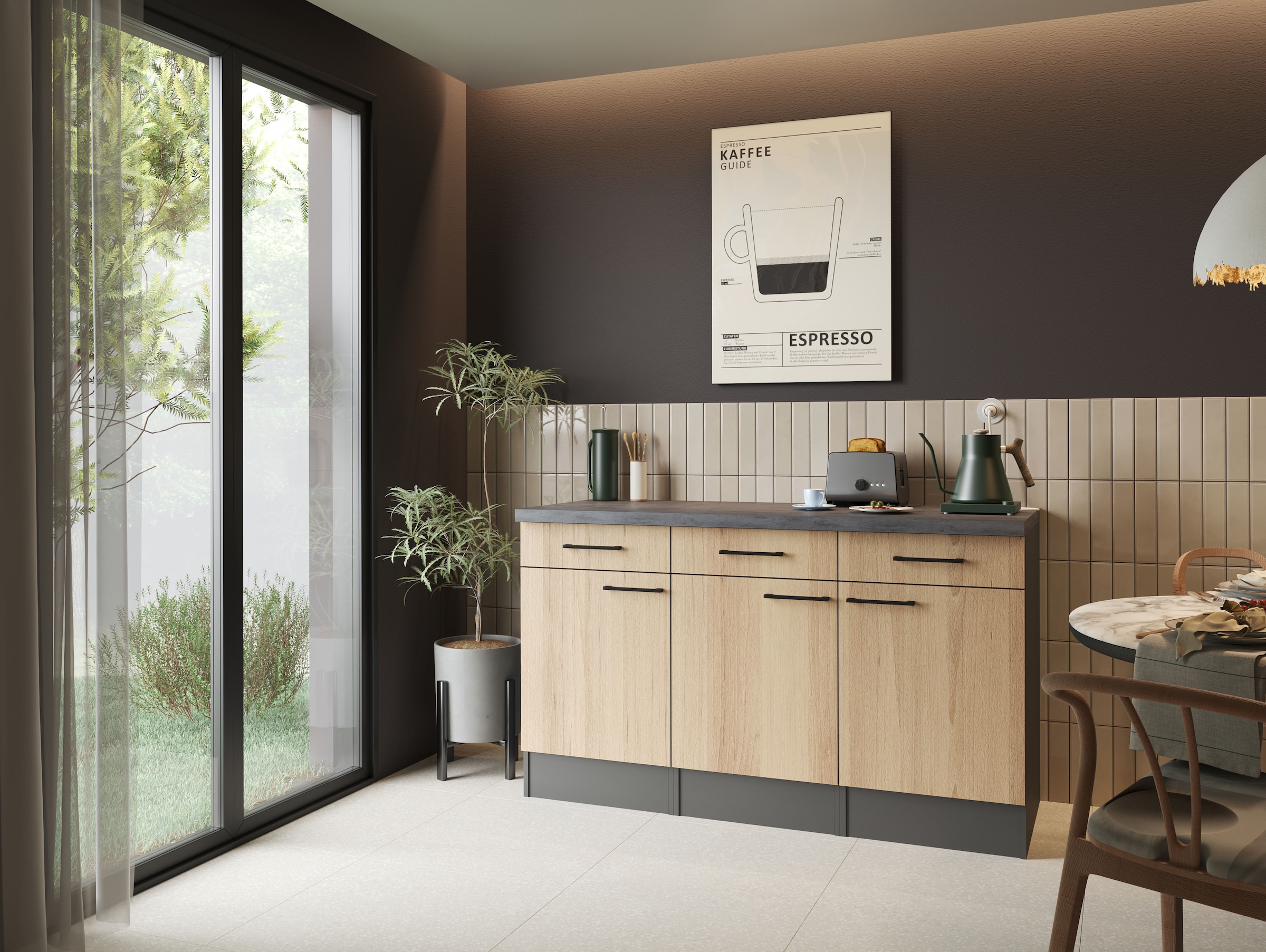 RESPEKTA Buffet »Oliver« démonté, avec fonction Soft Close, largeur 150 cm