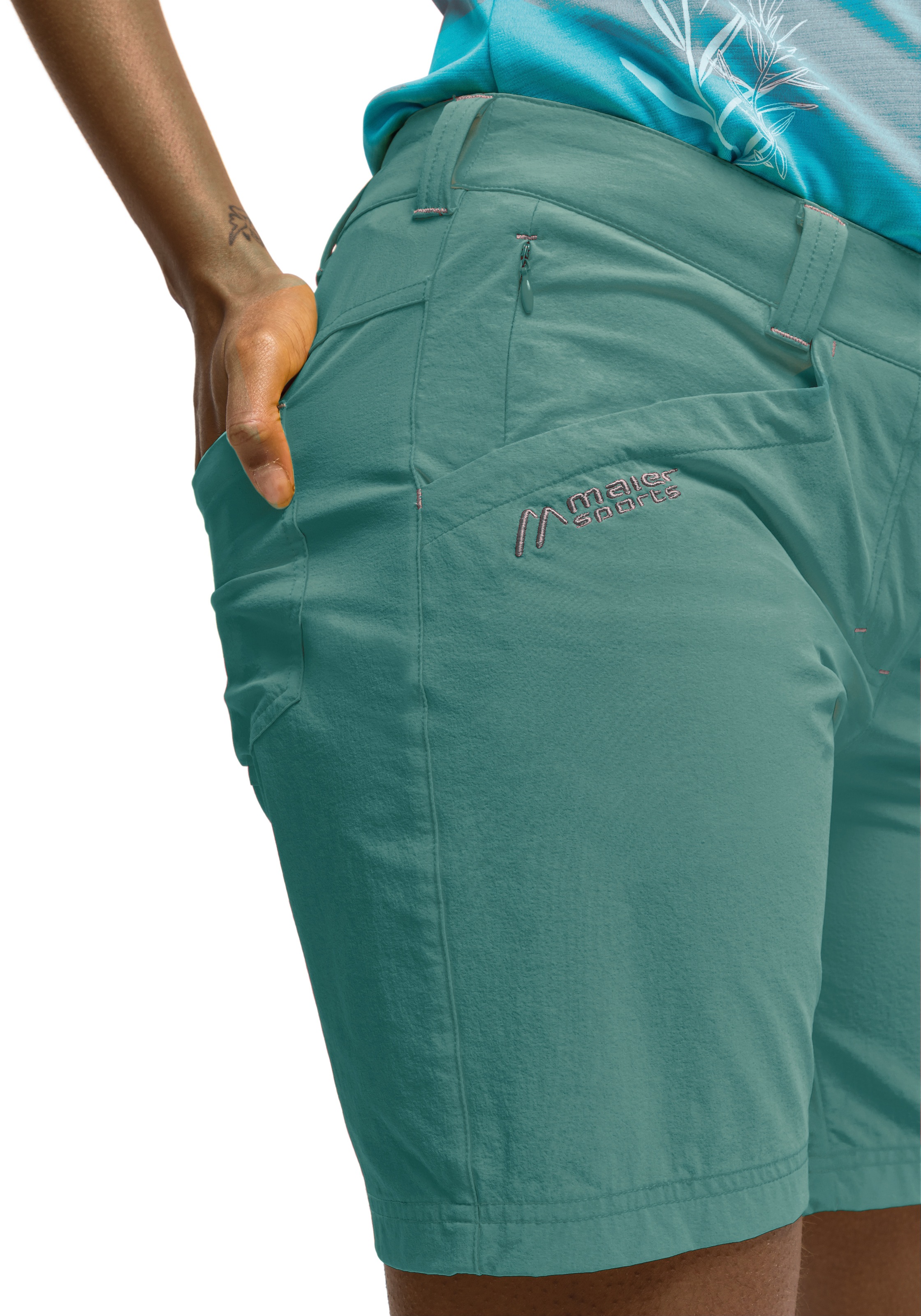 Maier Sports Funktionsshorts »Lulaka Shorts«  Damen Shorts, kurze Wanderhose, Outdoorhose mit 4 Taschen, Regular Fit
