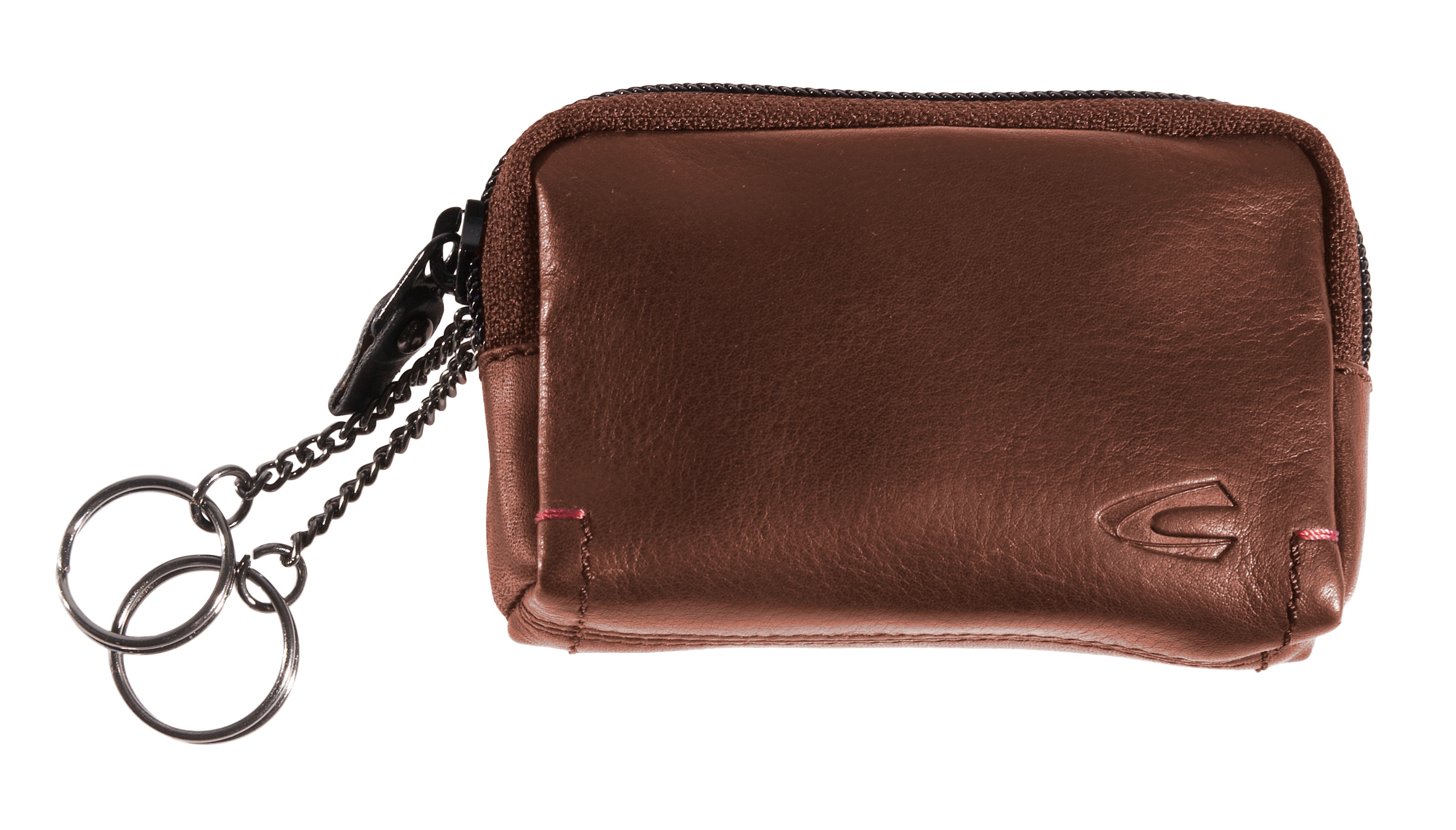 camel active »Salamanca« en cuir de vachette de haute qualité avec détail de couture main contrastée