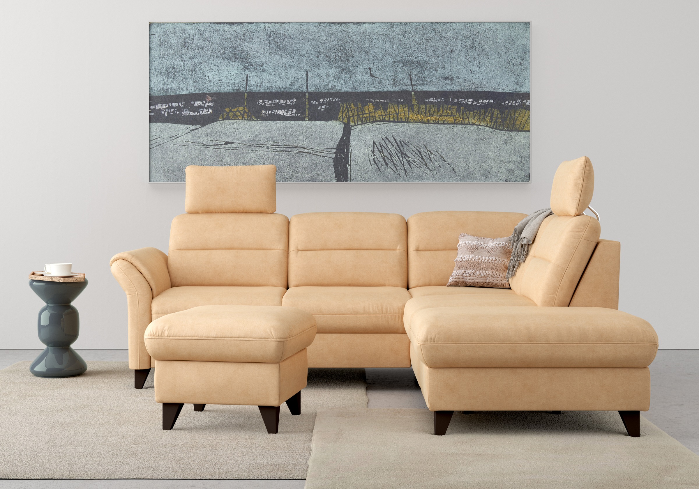 sit&more Stauraumhocker »Mellum« mit Stauraum und wengefarbenen Holzfüssen