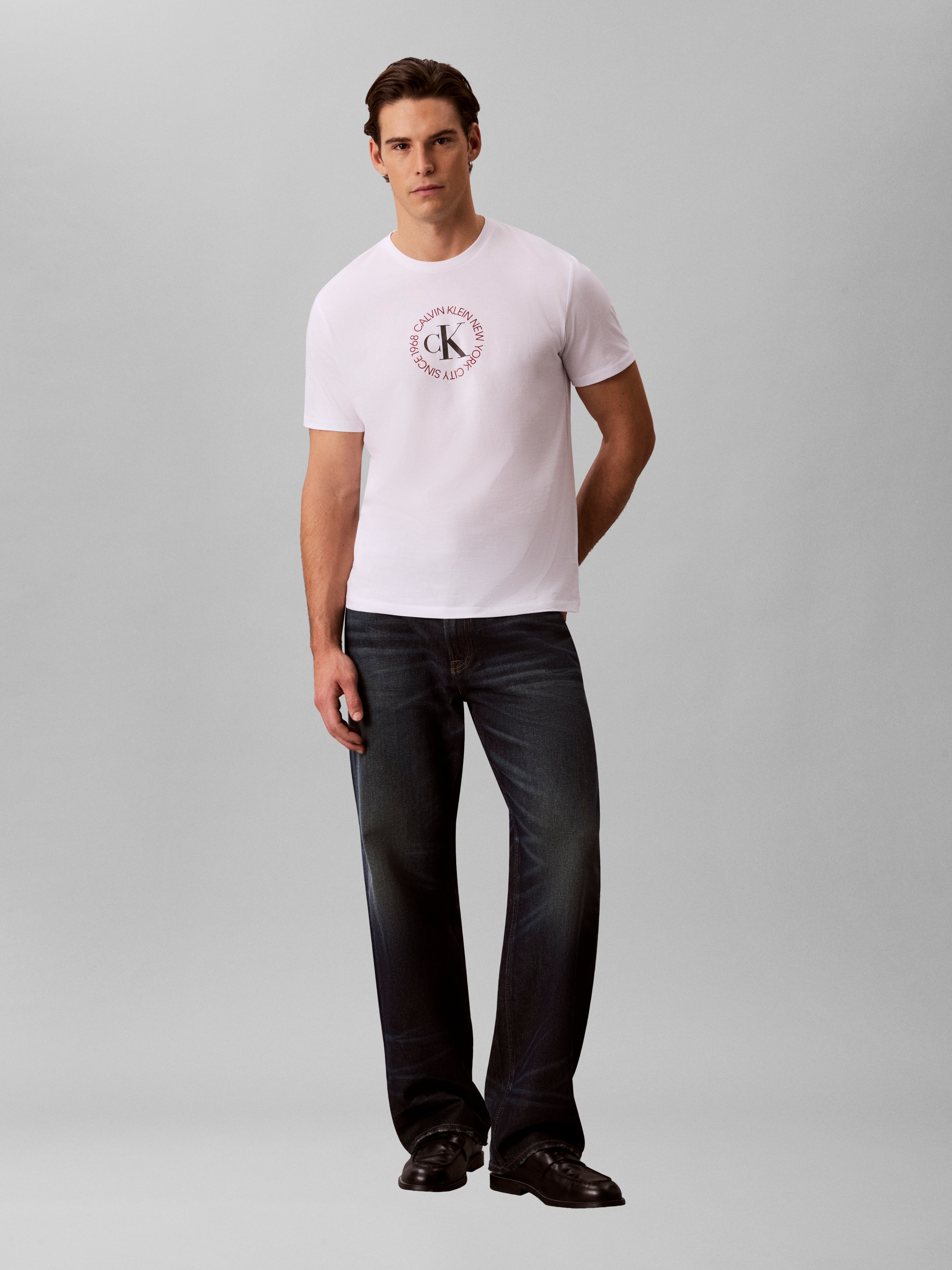 Calvin Klein Jeans T-shirt Regular fit mit Rundhalsausschnitt