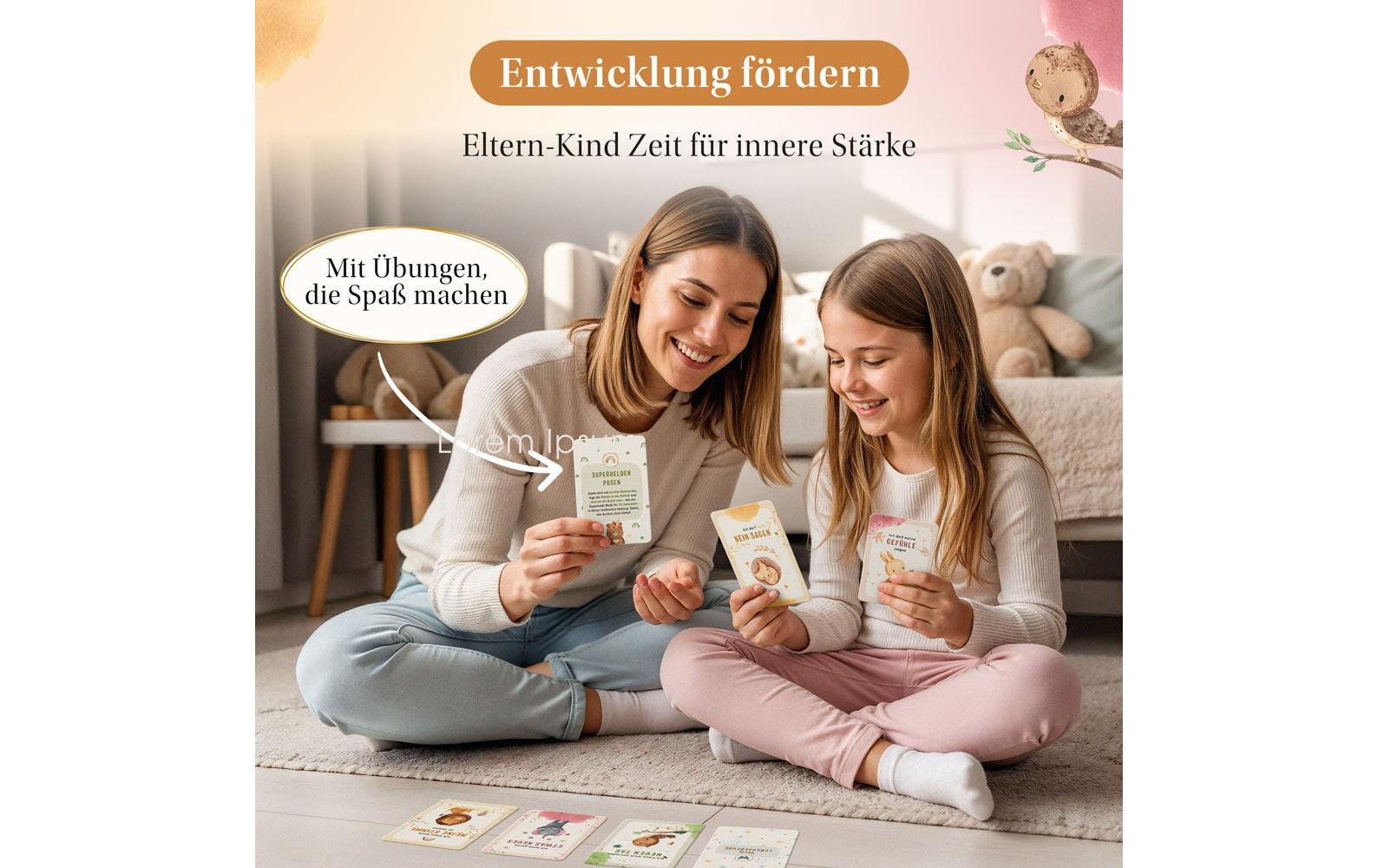   Spiel »Eulentaler Affirmationskarten Tiere, 44 Karten« Affirmationskarten für Kinder mit Tiermotiven CHF22.90