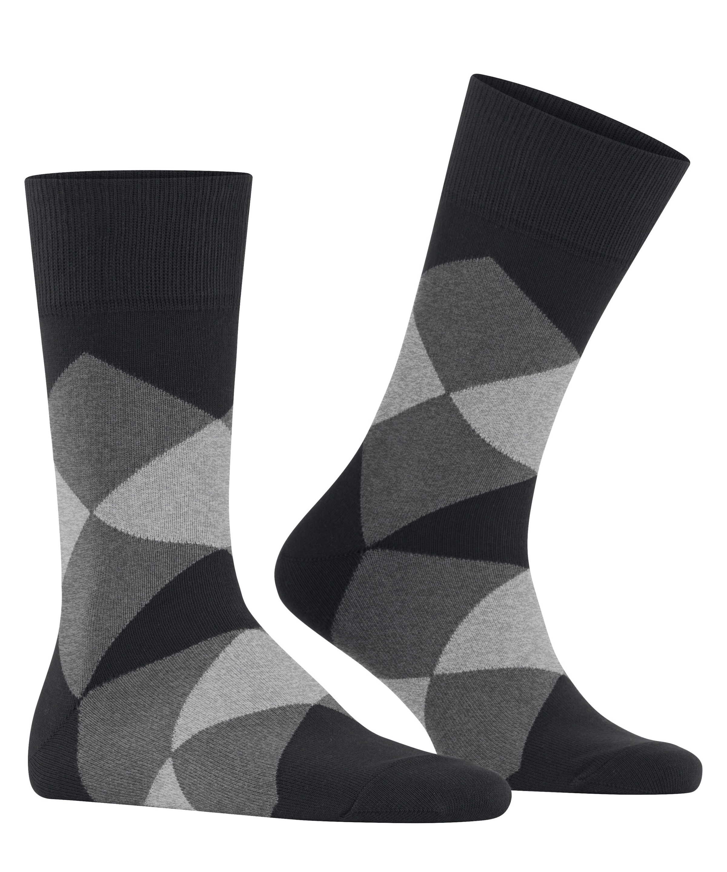 Burlington Socken »Clyde« Einheitsgrösse 40-46, modernes Argyle-Muster, Burlington-Clip