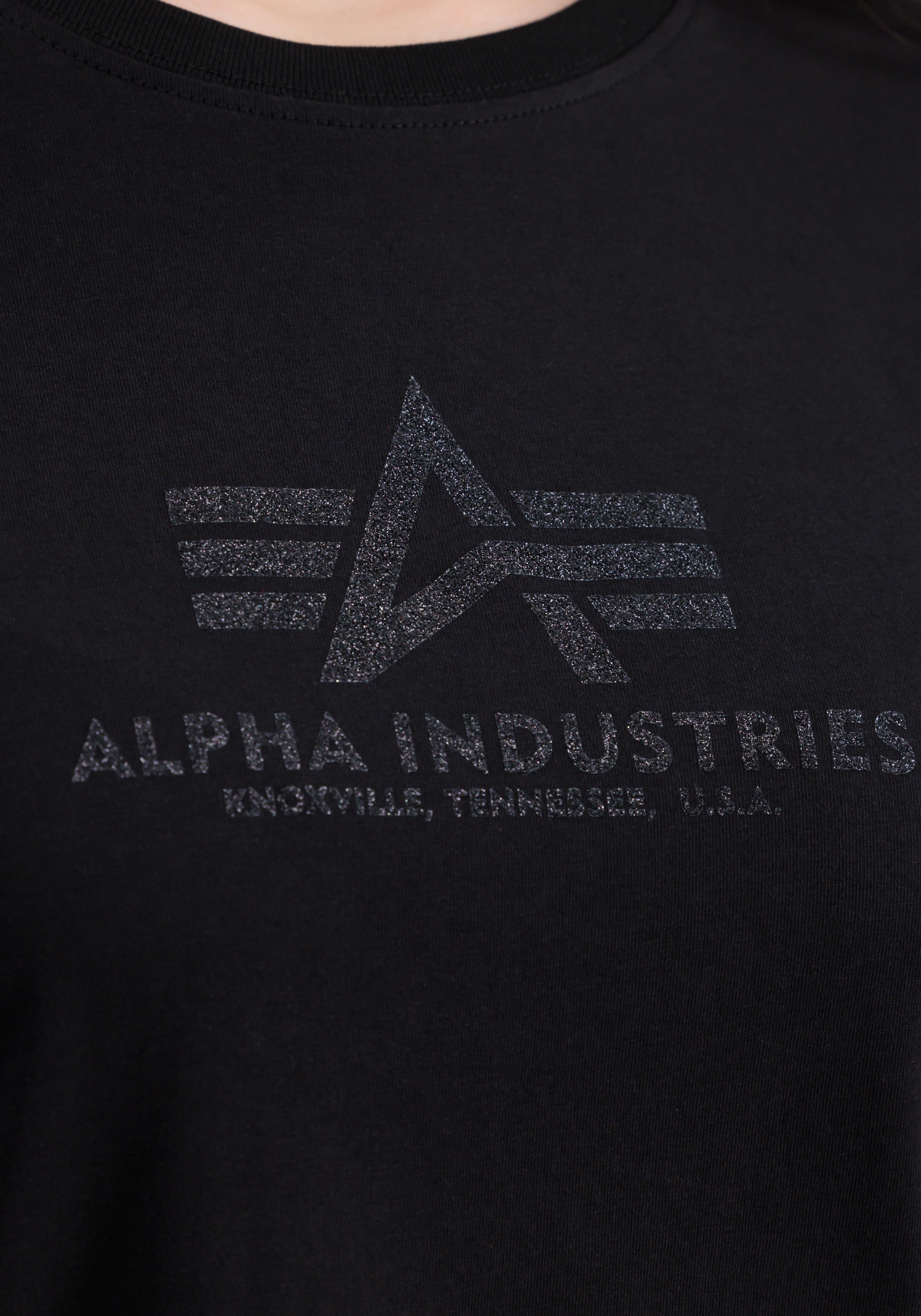 Alpha Industries T-Shirt »Basic Long T-Shirt Glitter W«