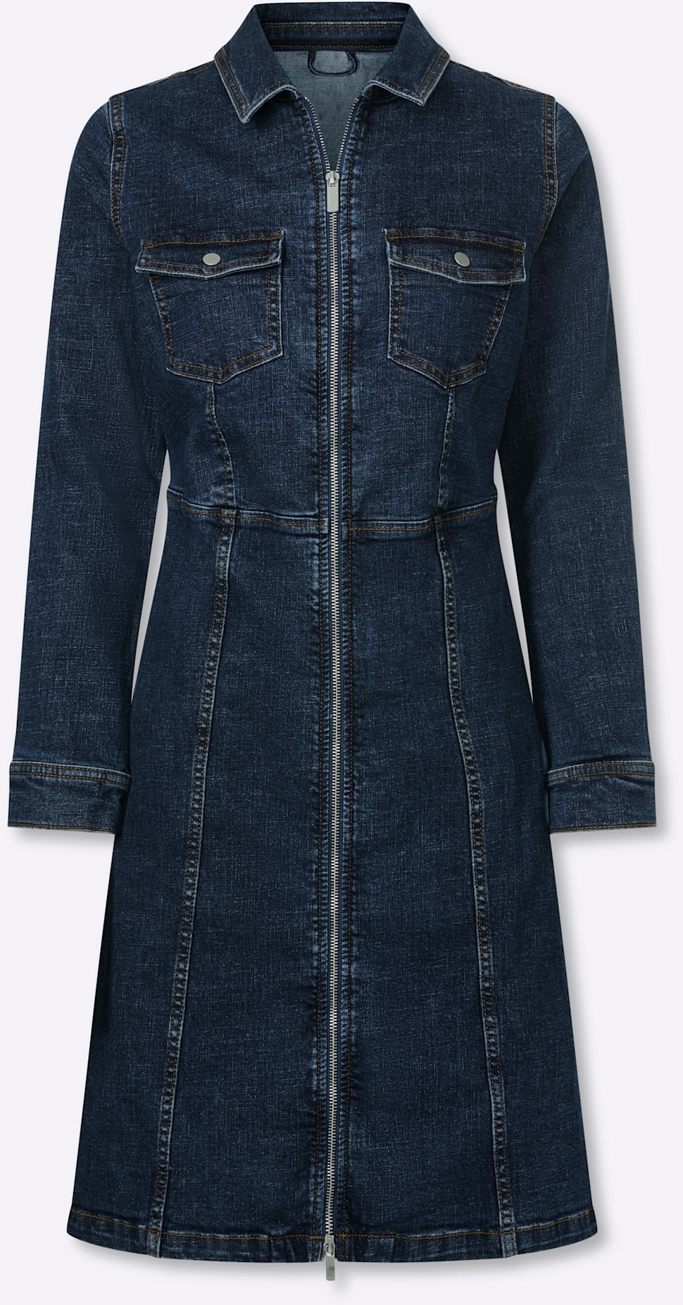 heine Jeanskleid »Jeans-Kleid« aufgesetzte Taschen