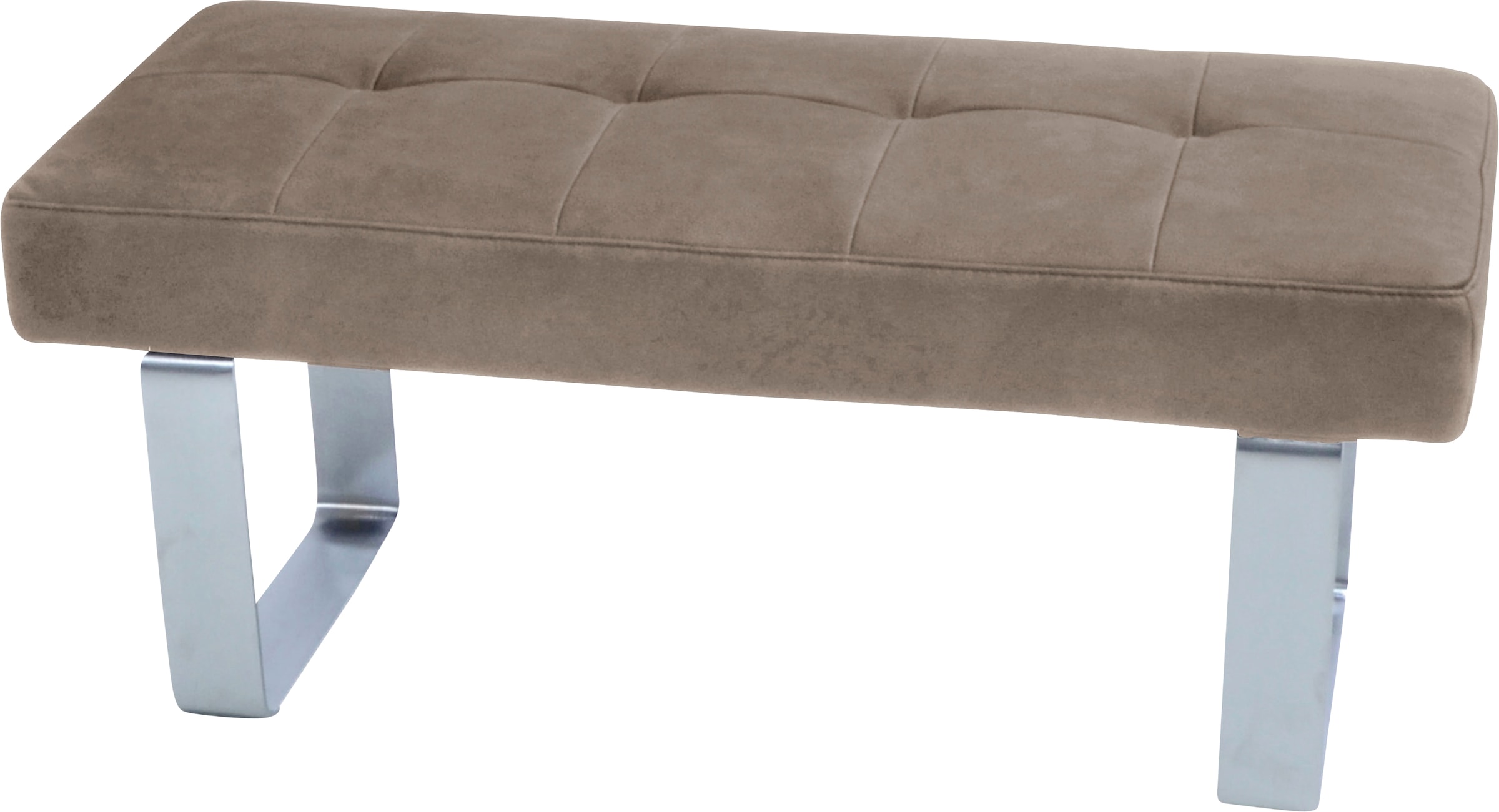 K+W Komfort & Wohnen Banc à tabouret »Santos II« Coussin d'assise en mousse froide de haute qualité, largeur env. 113 cm