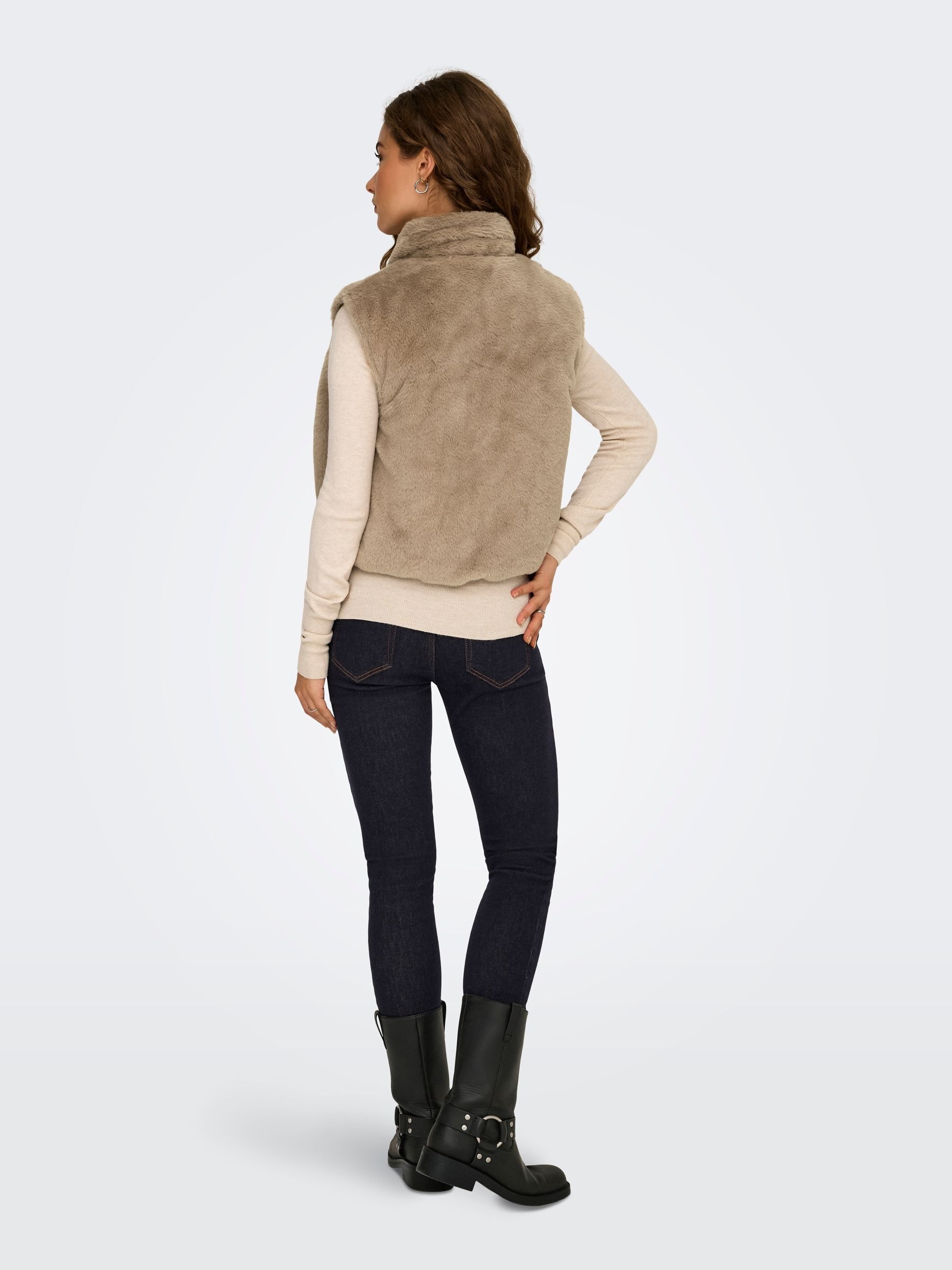 ONLY Plüschweste »ONLDANA FAUX FUR REV.WAISTCOAT OTW CC« Kunstfaser