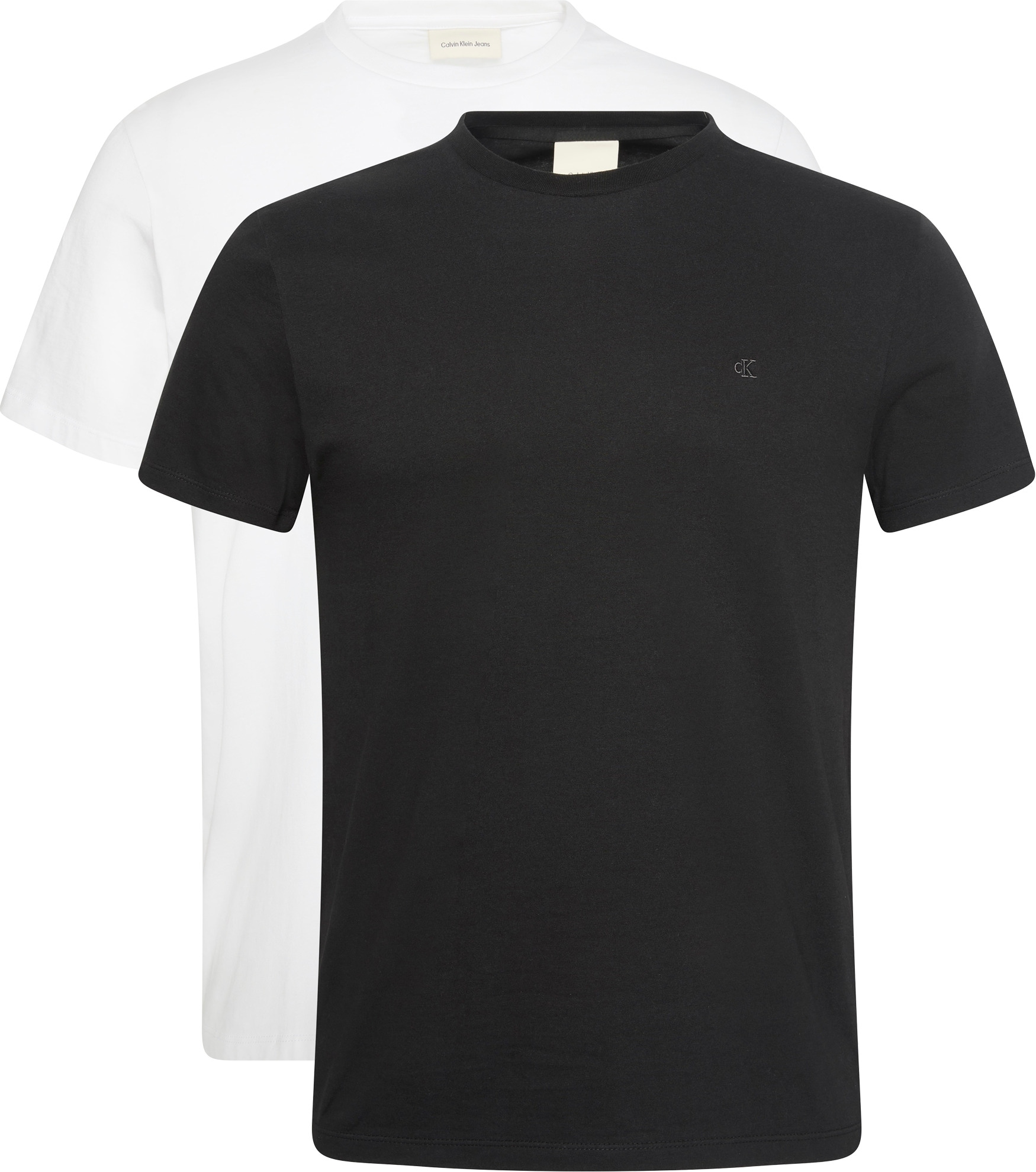 Calvin Klein T-shirt »2 Pack SS STRETCH COTTON SLIM TEE« Packung, 2 cuis Rundhalsausschnitt, slim fit