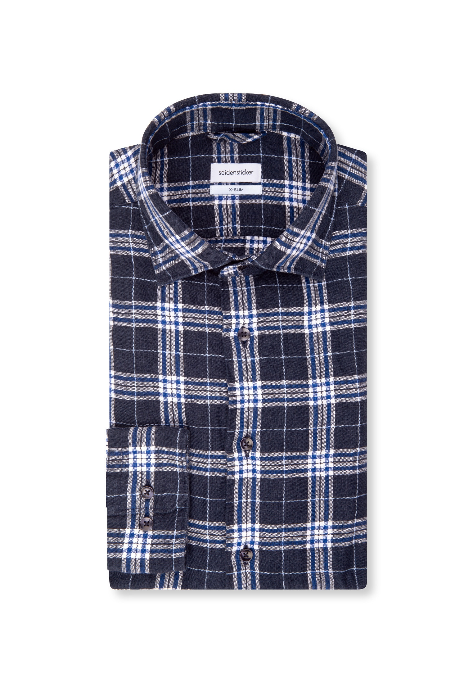 seidensticker Chemise d'affaires »X-Slim« X-Slim 1/1 Kentkragen Karo