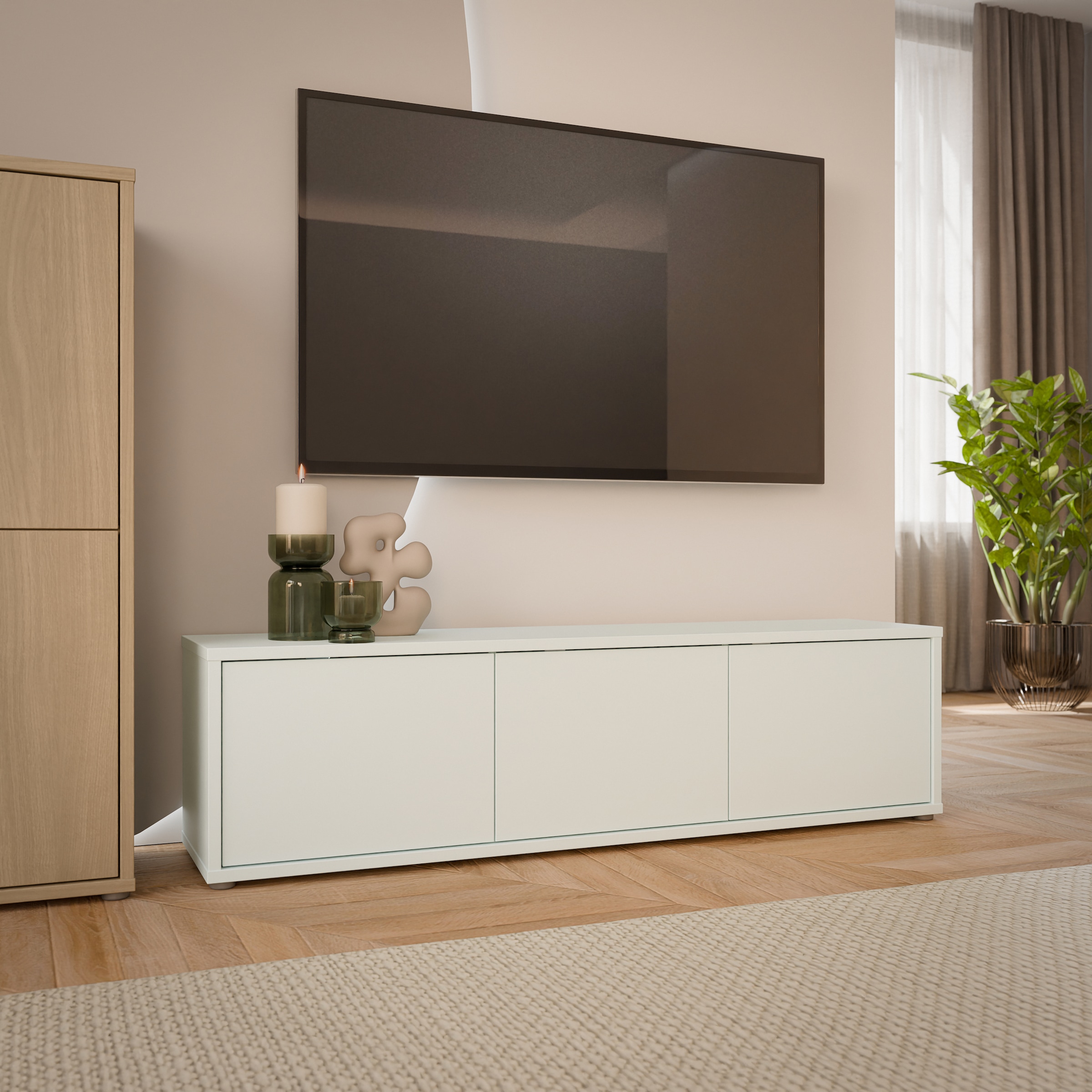 FORTE Lowboard »Alice Springs, TV-Board, viel Stauraum, grosse Türen zum Aufklappen« B/H/T 154,2/41,5/34,9 cm Klapptüren