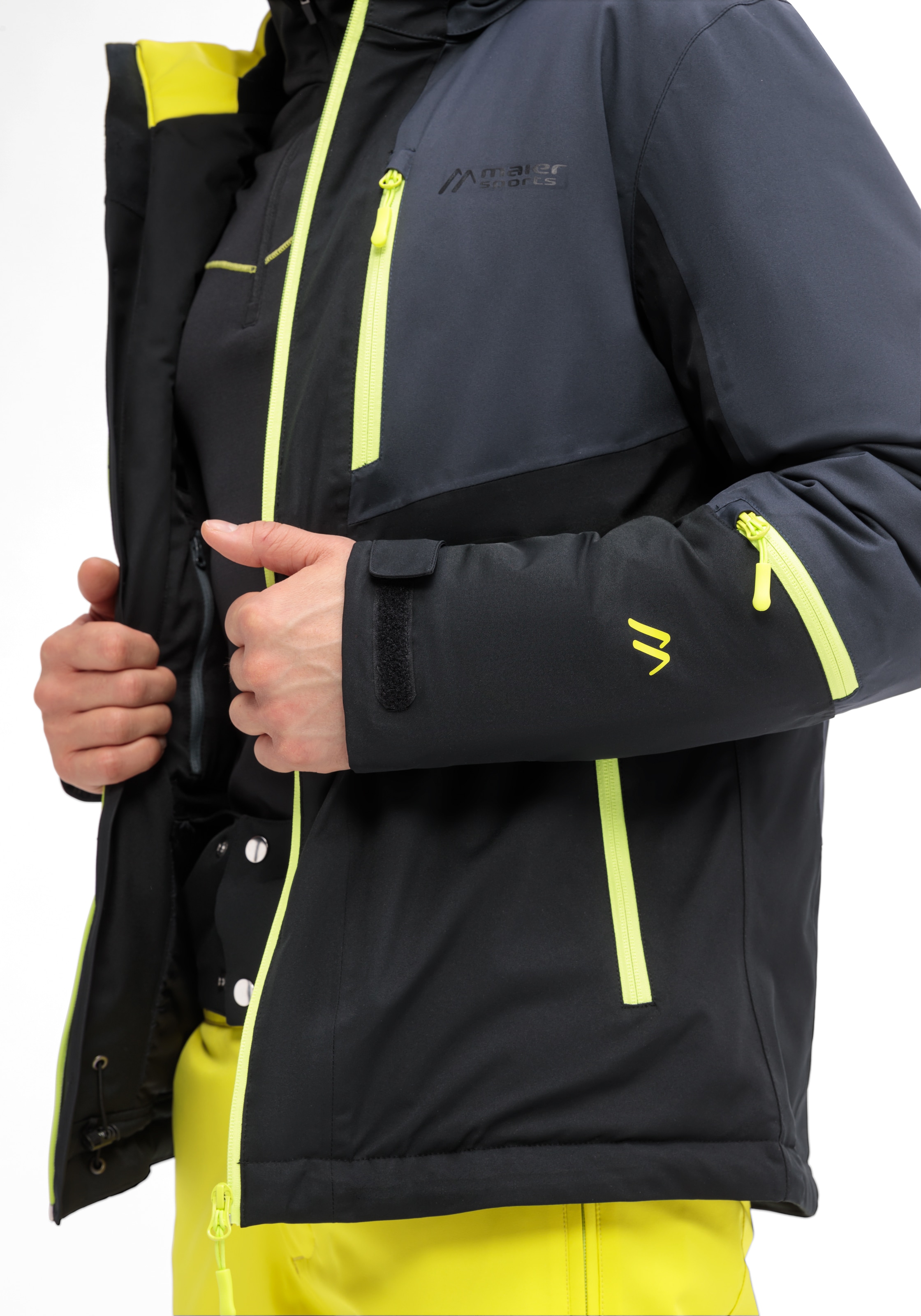 Maier Sports Skijacke »MONZABON M 2.0« Herren Winterjacke, wasserdicht, 3 RV-Taschen und Kapuze, Regular fit