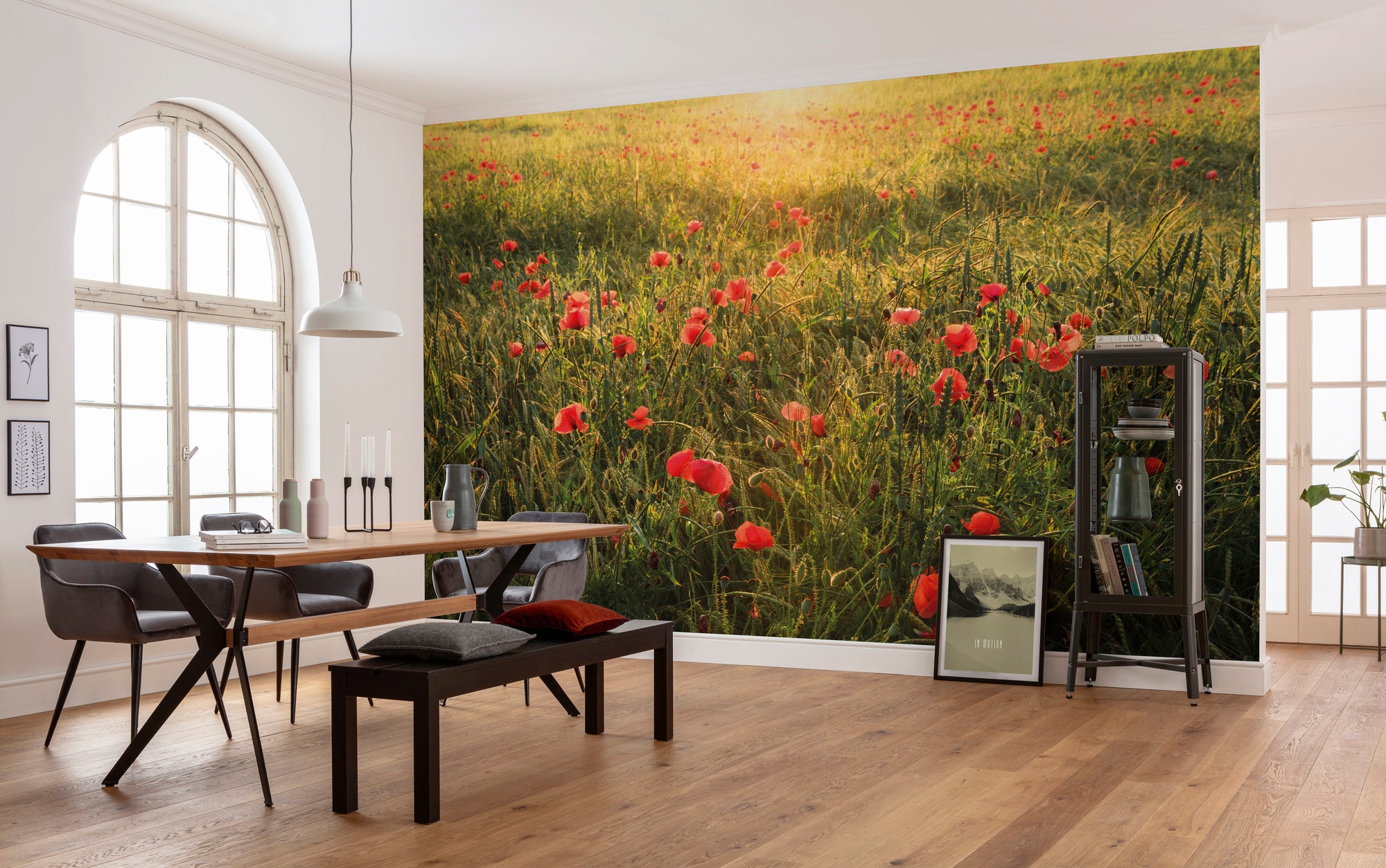 Komar Vliestapete »Digitaldruck Vlies -  Poppy World - Grösse 450 x 280 cm« bedruckt glatt Wohnzimmer, Schlafzimmer