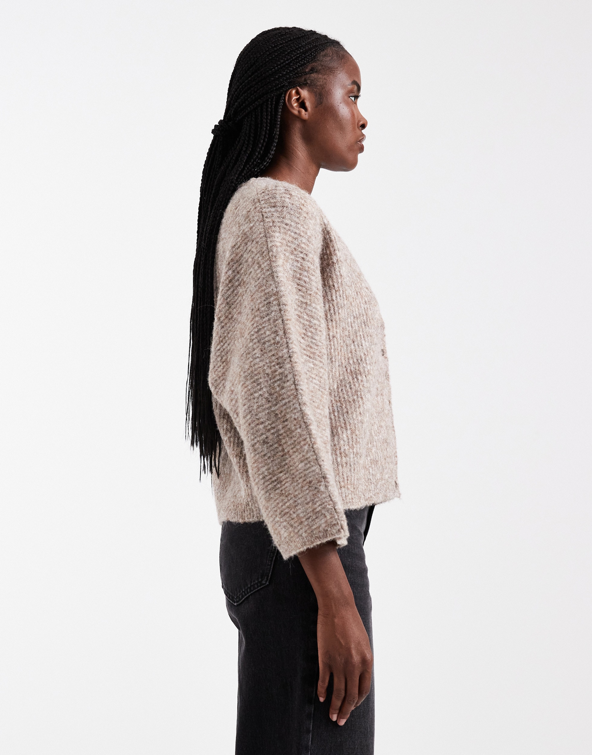 TOPSHOP Veste en tricot »TSRENE LS CARDIGAN KNT NOOS« Kunstfaser, regular fit